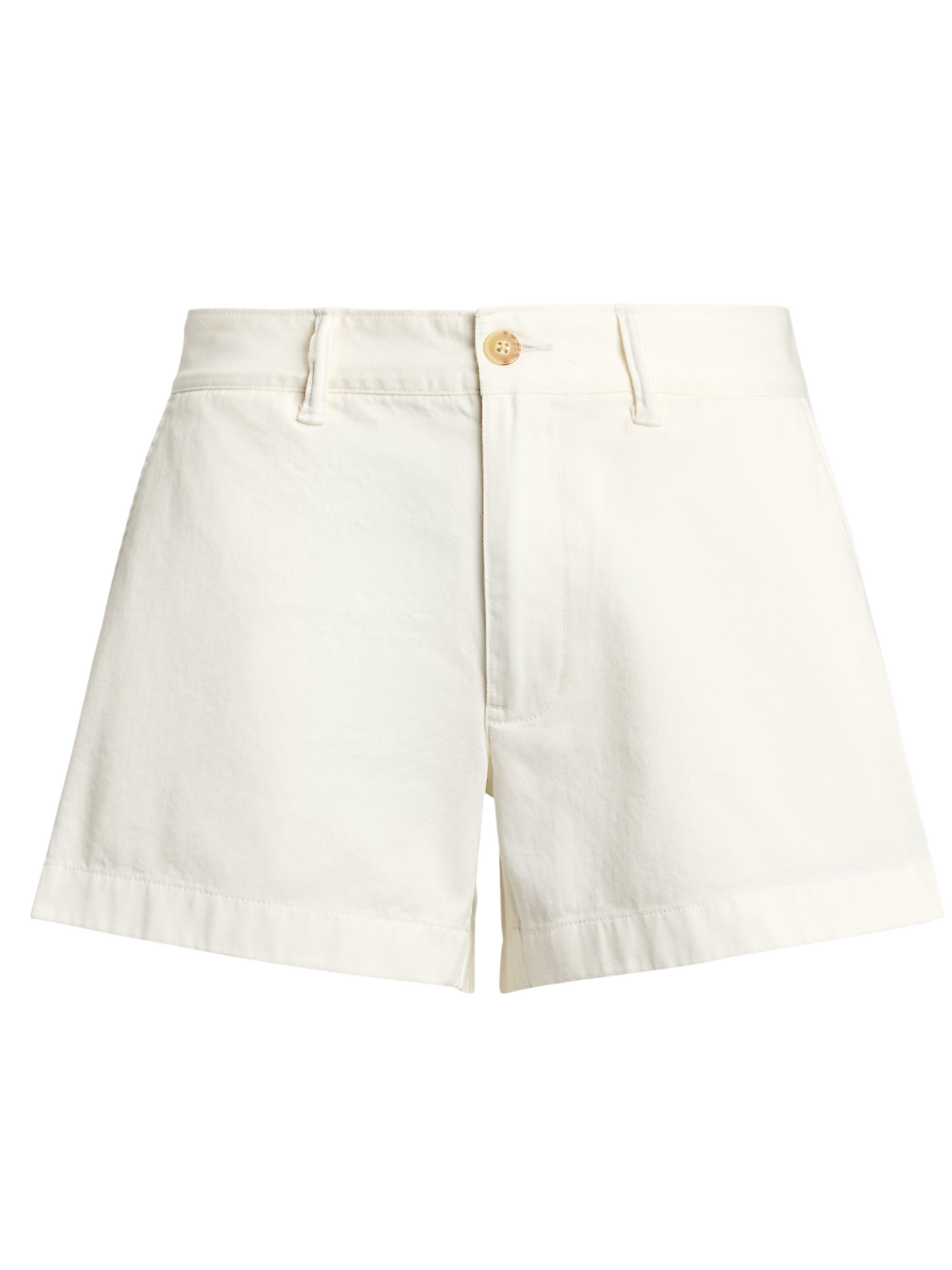 RALPH LAUREN WOMEN Cotton Chino Short White - MAISONDEFASHION.COM