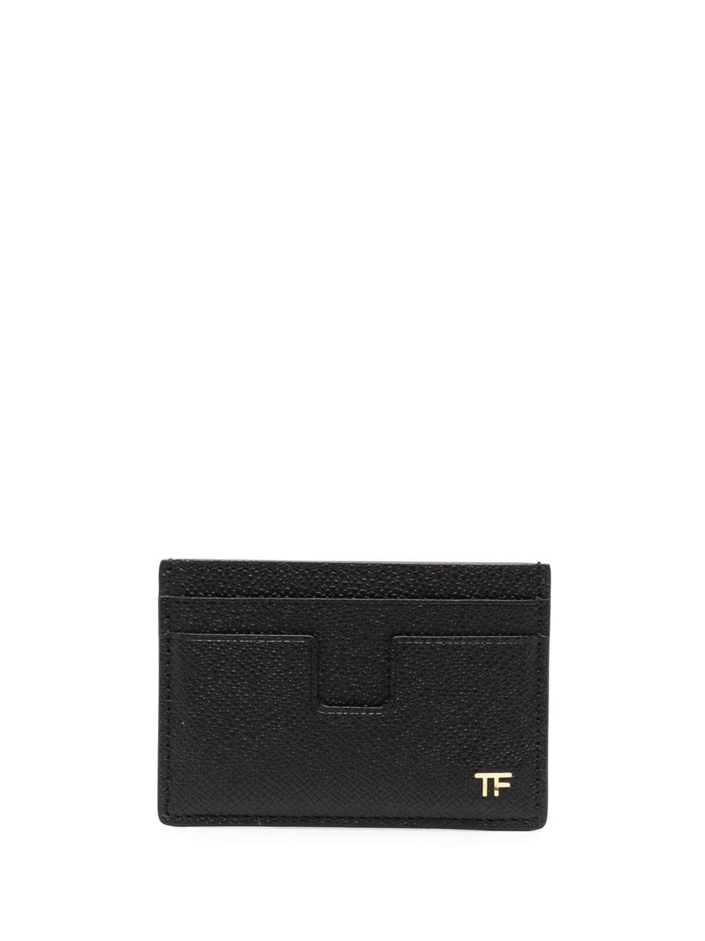 TOM FORD MEN Small Grained Leather Texture Card Holder Black - MAISONDEFASHION.COM