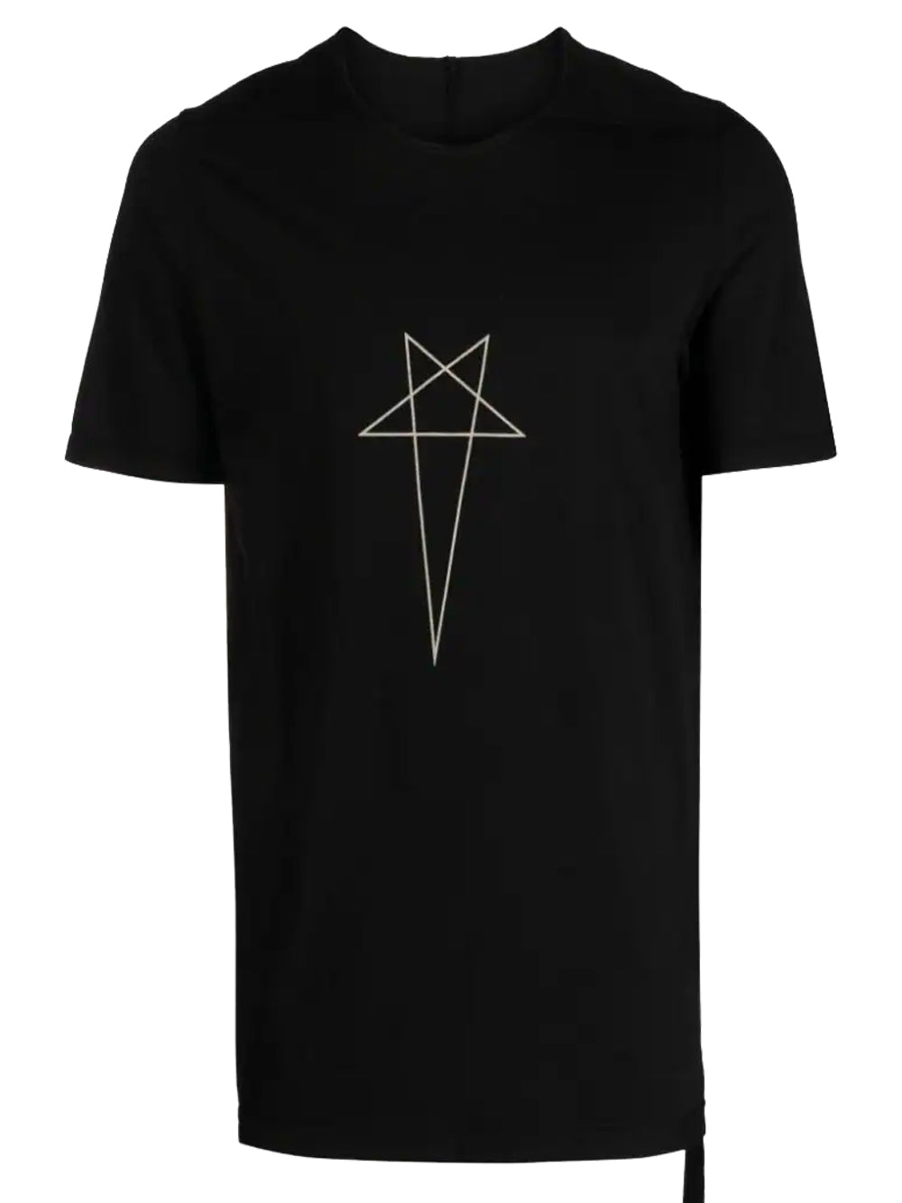 RICK OWENS DRKSHDW MEN Star-Logo Crew-Neck Knit Level T-shirt Black