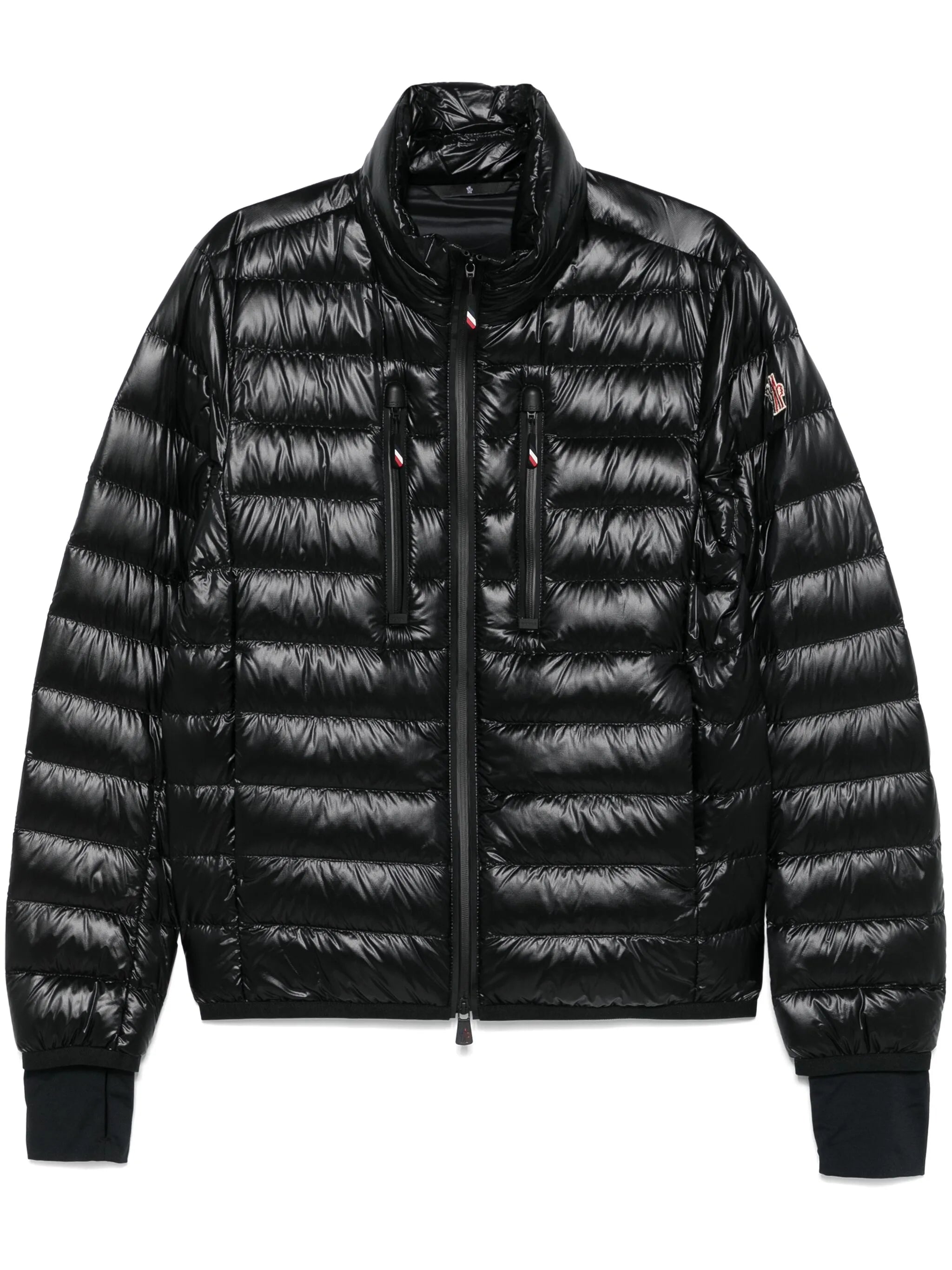 MONCLER GRENOBLE ロコハッチハテットシレ 1A00019597X6 51K Moncler Grenoble Mountain Logo Embroidered T-shirt | Grey