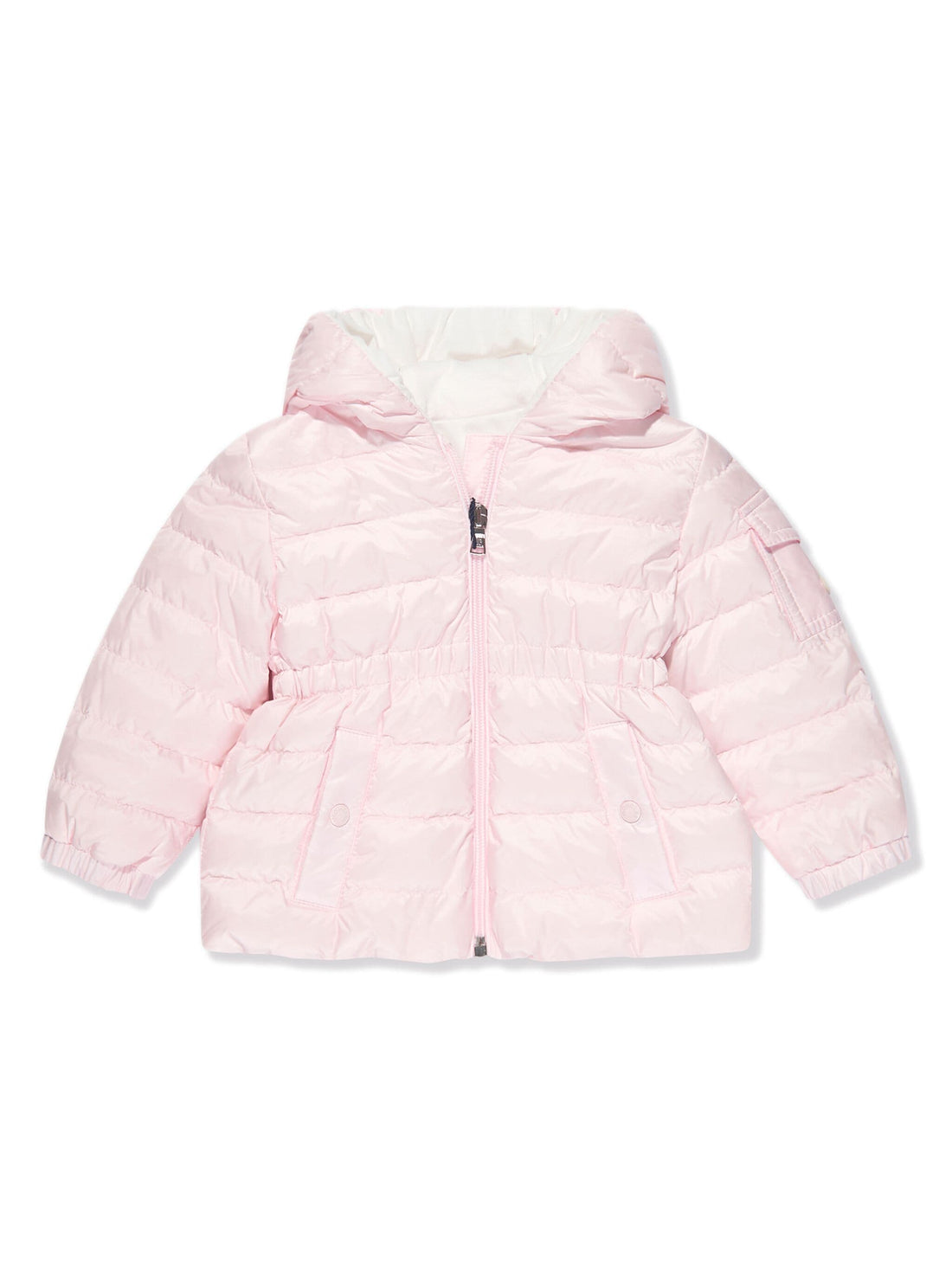 MONCLER BABY Girls Dalles Hooded Down Jacket Pink - MAISONDEFASHION.COM