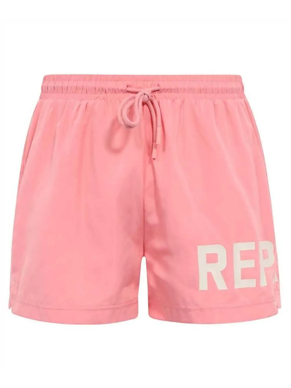 REPRESENT Logo Print Drawstring Swim Shorts Flamingo Pink