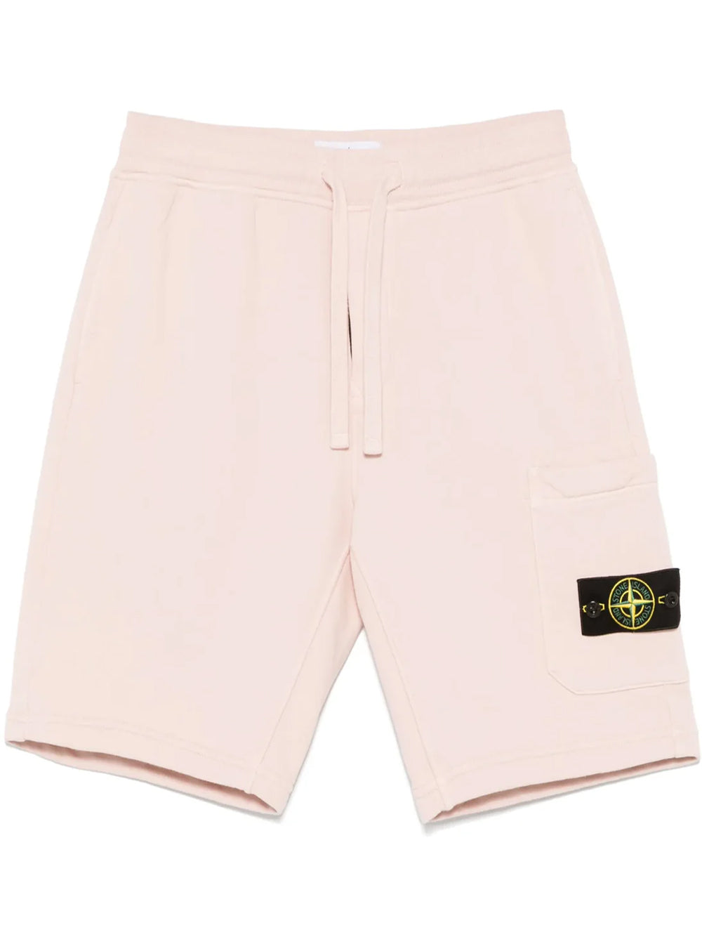 STONE ISLAND Compass Badge Cotton Shorts Light Pink - MAISONDEFASHION.COM