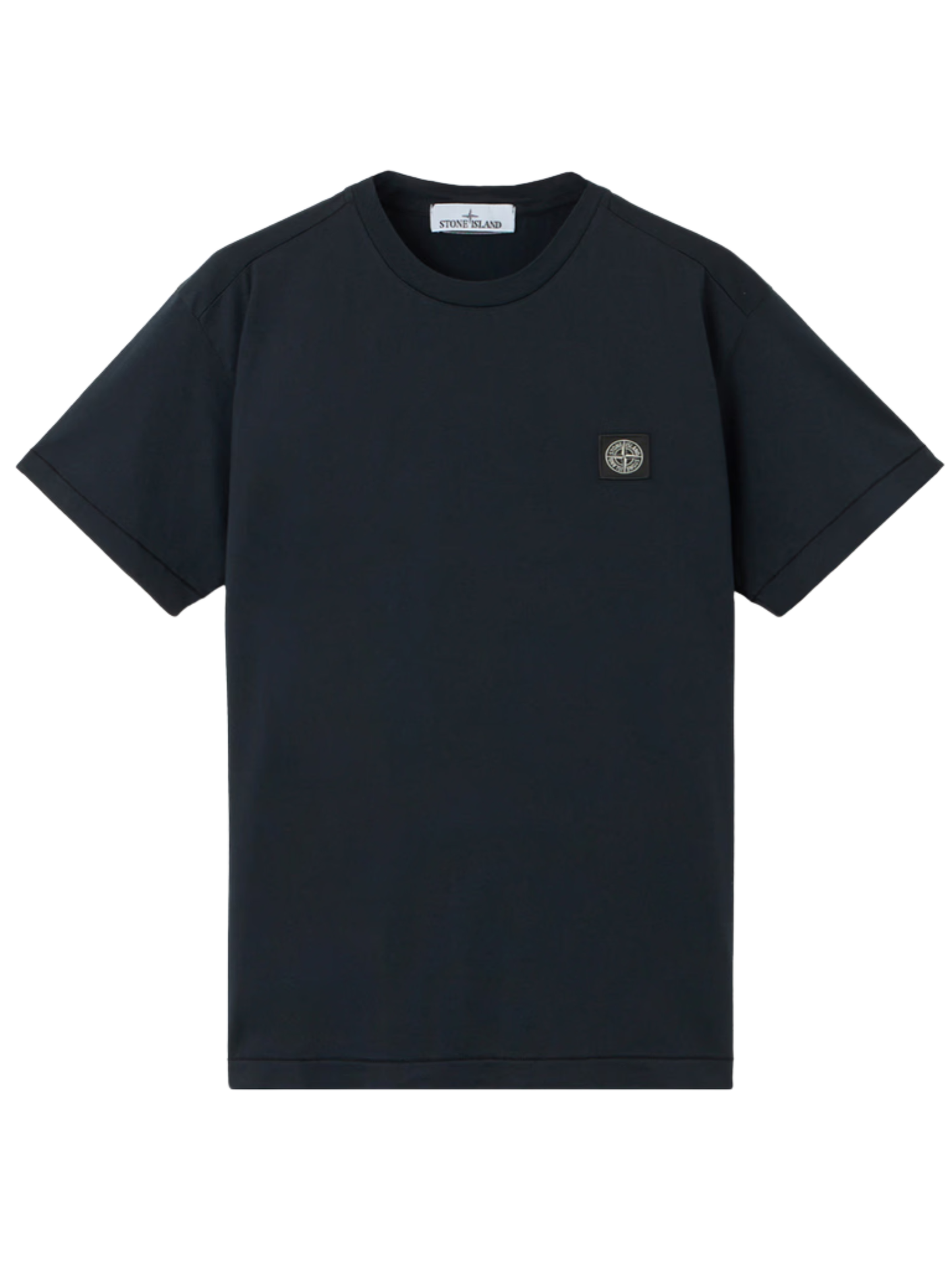 STONE ISLAND Compass Patch Slim-fit Short-sleeve T-shirt Navy - MAISONDEFASHION.COM