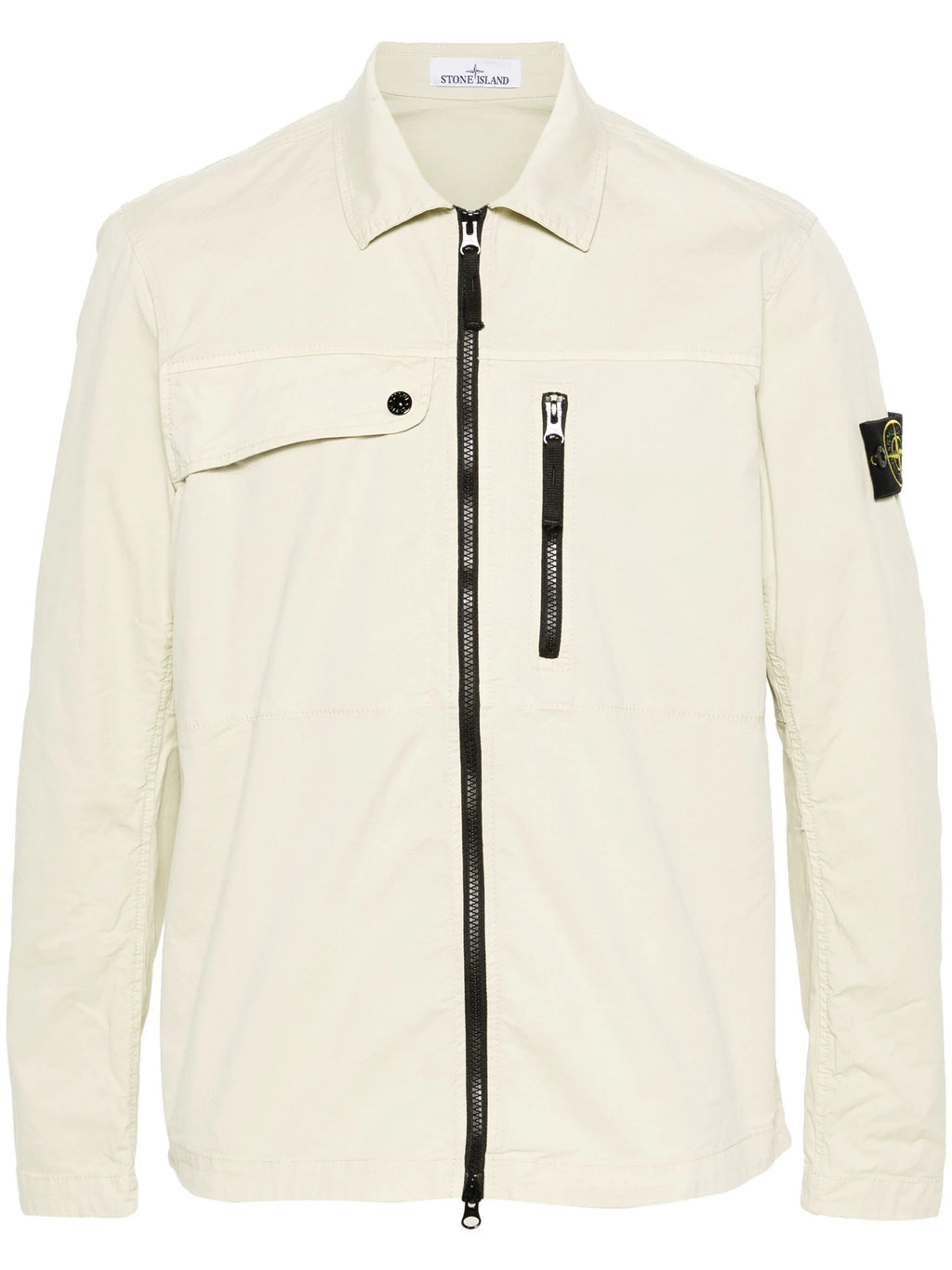 Stone island deals zip shirt jacket