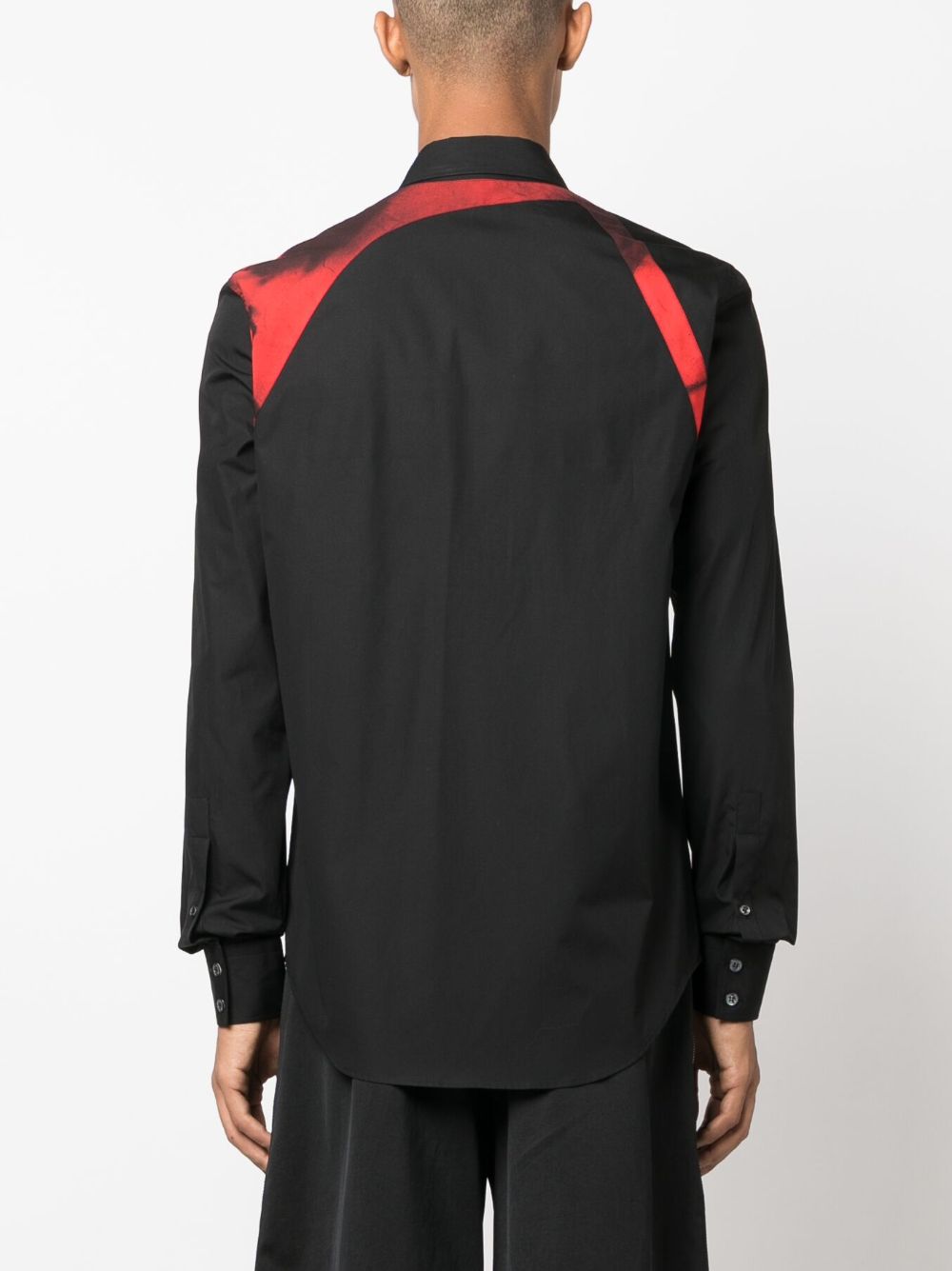 ALEXANDER MCQUEEN Harness Cotton Shirt Black/Red – MAISONDEFASHION.COM