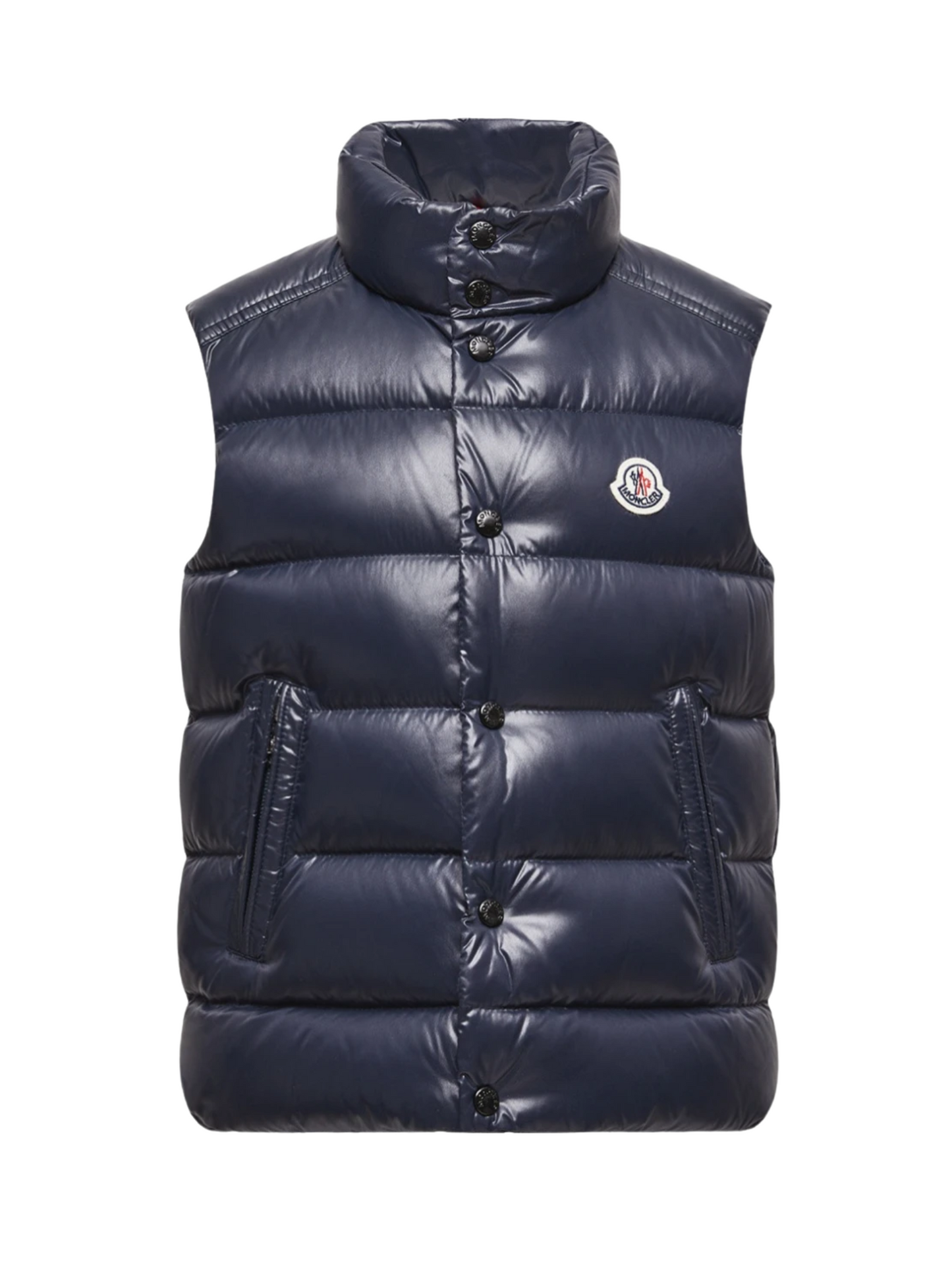 MONCLER KIDS Boys Tib Down Gilet Navy – - Main Image