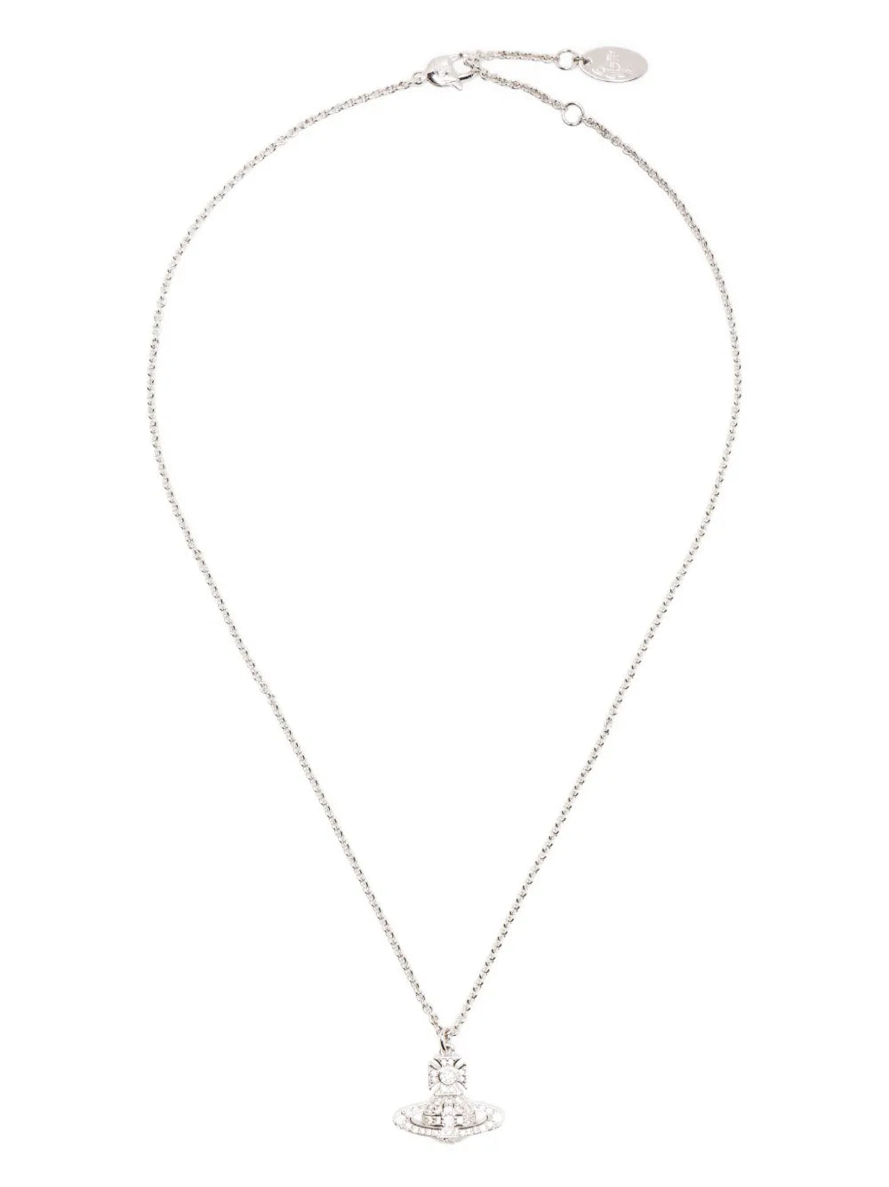 VIVIENNE WESTWOOD WOMEN Orb-pendant Chain Necklace Platinum/White