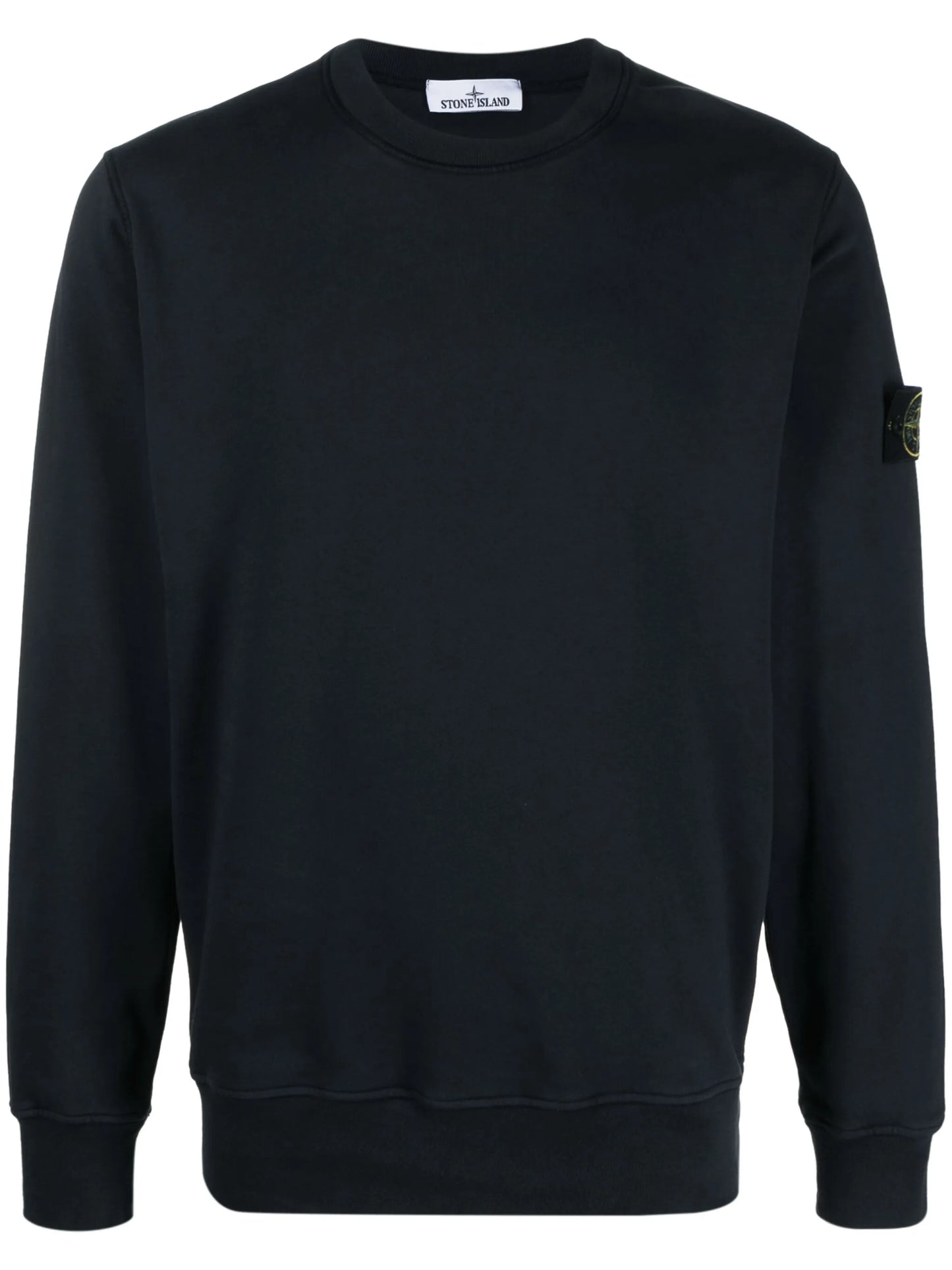 スウェット・トレーナー STONE Logo Patch Cotton Sweatshirt Navy STONE ISLAND Logo Patch Cotton Sweatshirt Navy