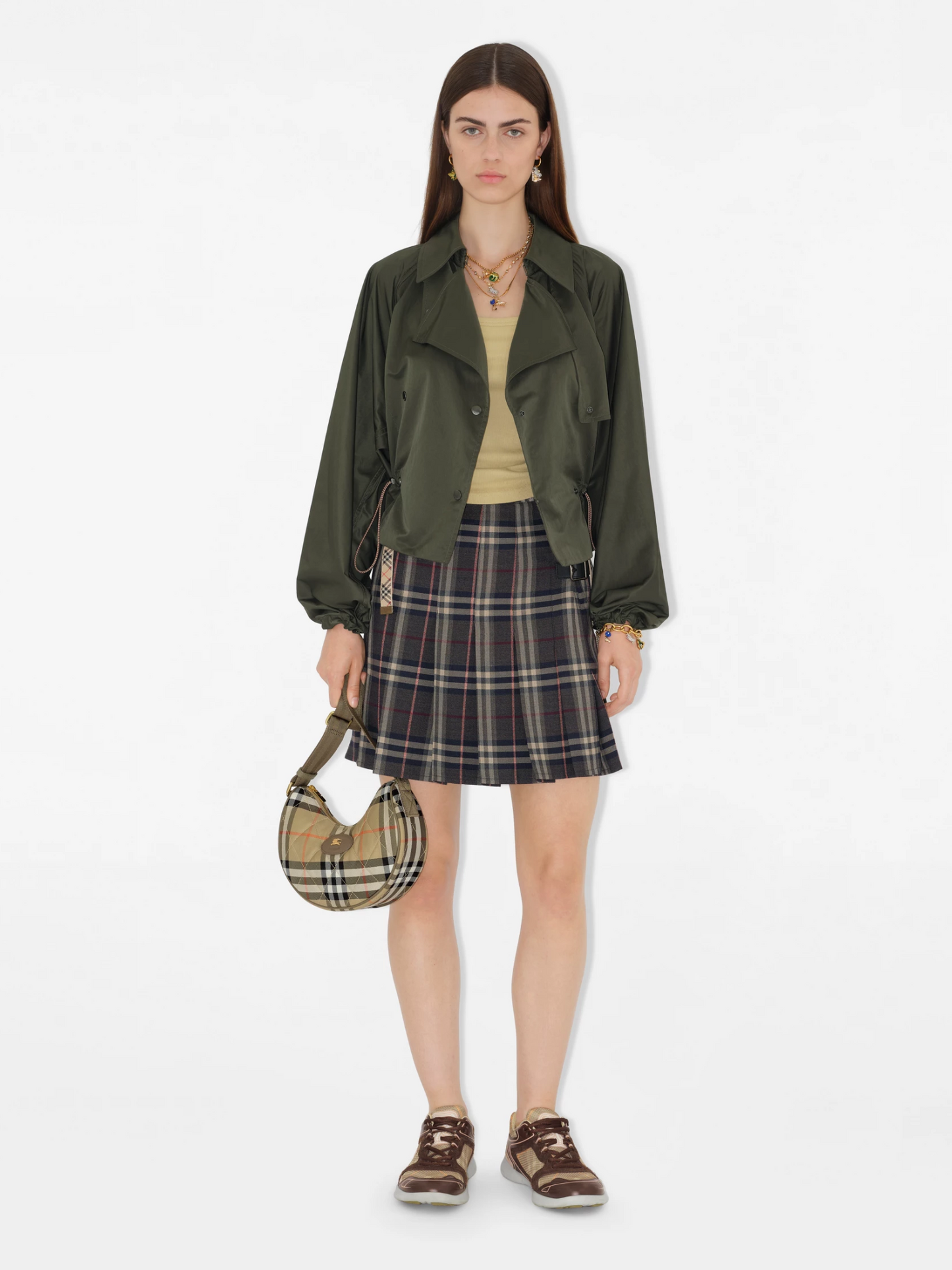 BURBERRY WOMEN Horseshoe Crossbody Bag Sand - MAISONDEFASHION.COM
