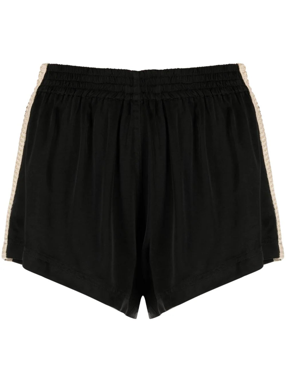 PALM ANGELS WOMEN Sporty Chic Short Shorts Black - MAISONDEFASHION.COM