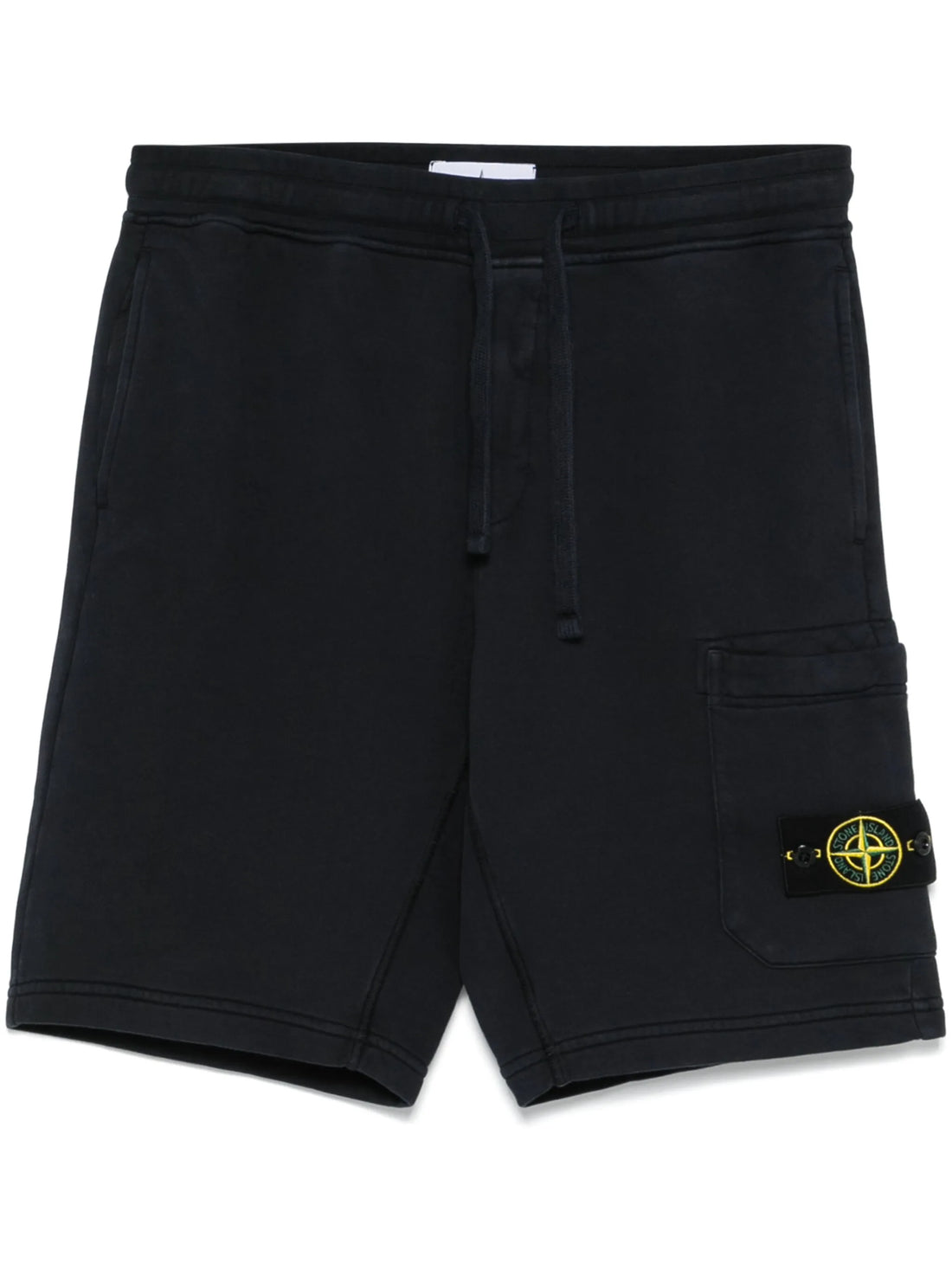 STONE ISLAND Compass Badge Cotton Shorts Navy - MAISONDEFASHION.COM