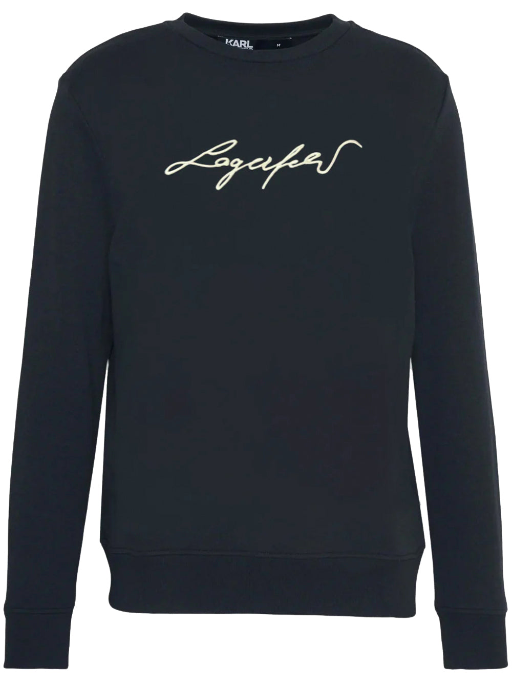 Karl Lagerfeld embroidered sweatshirt navy - MAISONDEFASHION.COM