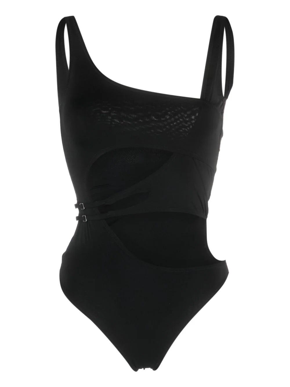 OFF-WHITE WOMEN Meteor Buckle Swimsuit Black - MAISONDEFASHION.COM