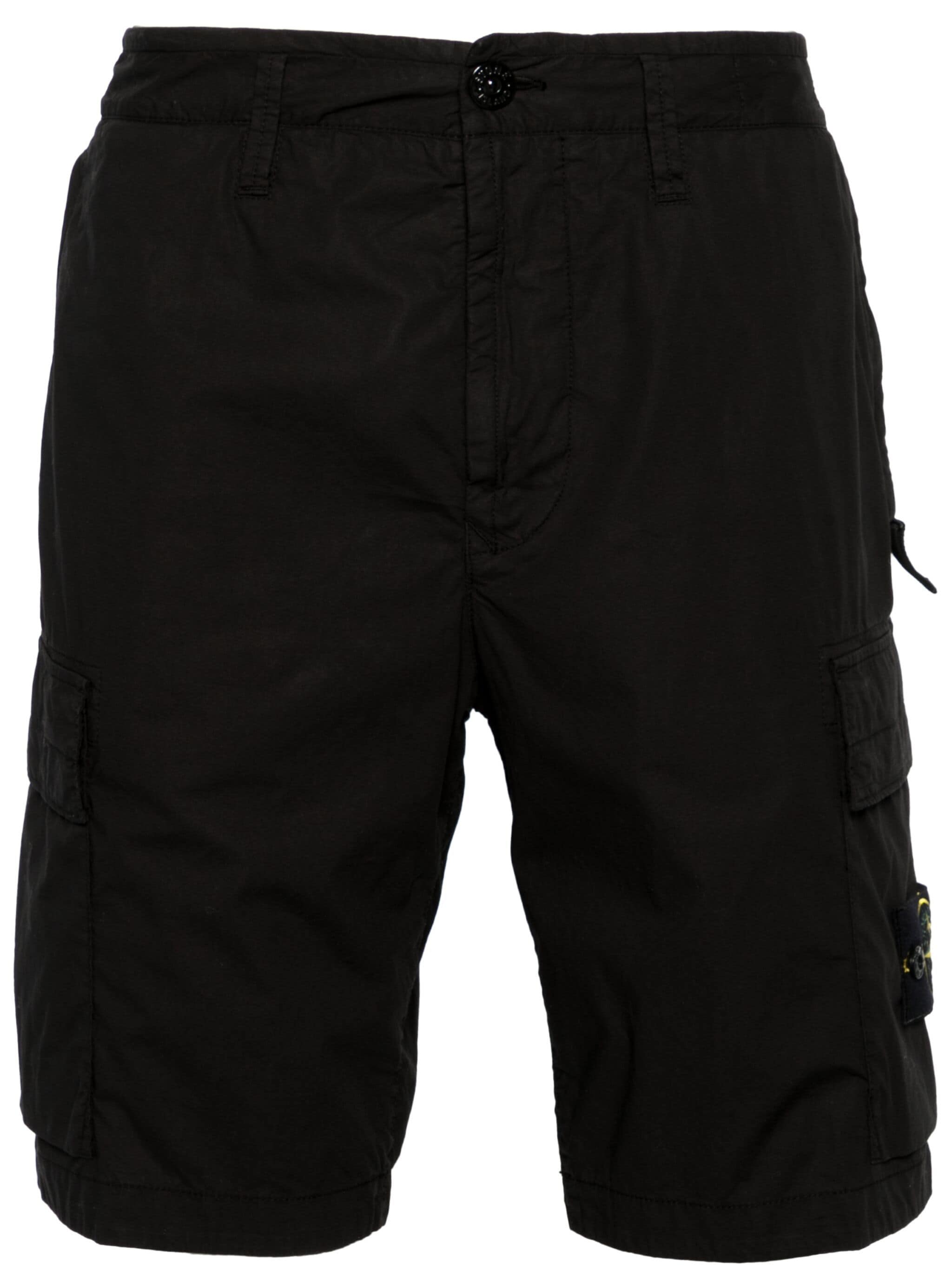 Stone island cargo hot sale shorts black