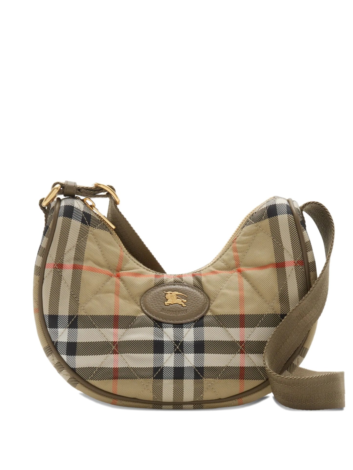 BURBERRY WOMEN Horseshoe Crossbody Bag Sand - MAISONDEFASHION.COM