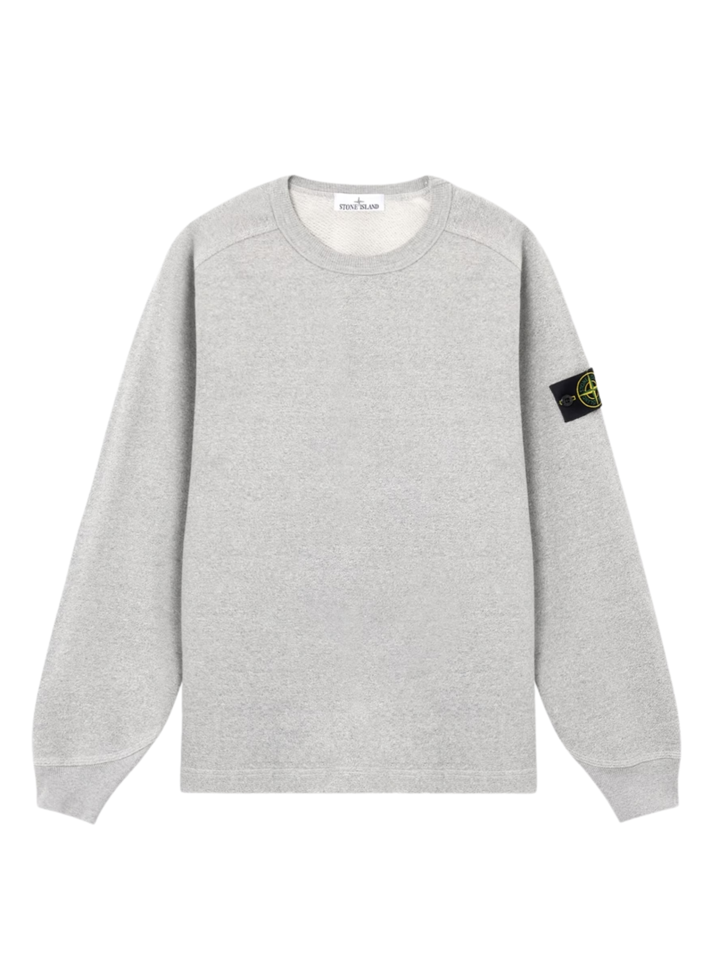 STONE ISLAND Mélange Fleece Oversized-fit Crewneck Sweatshirt Dust
