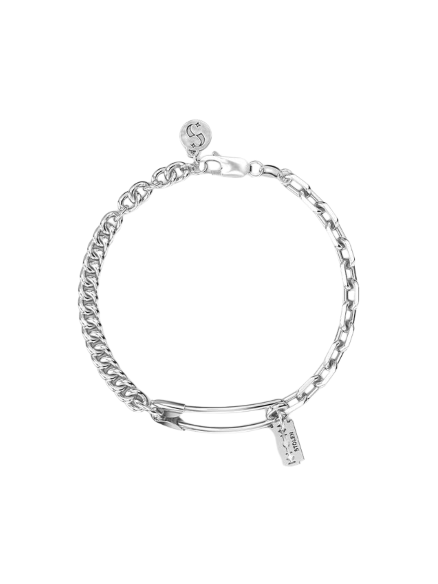 STOLEN GIRLFRIENDS CLUB WOMEN Razor Pin Bracelet Silver - MAISONDEFASHION.COM