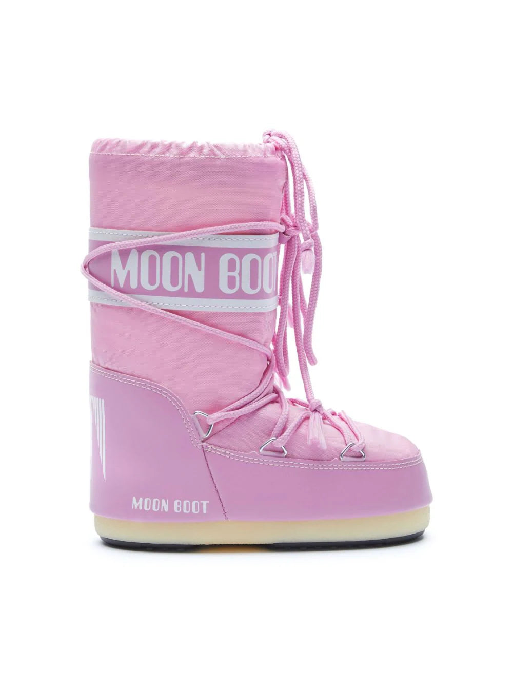 MOON BOOT KIDS Icon MB Nylon Boots Pink - MAISONDEFASHION.COM