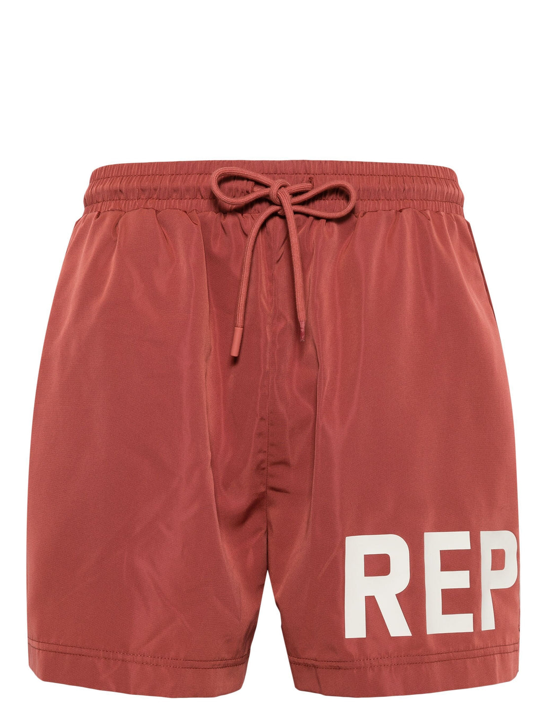 REPRESENT Logo Print Drawstring Swim Shorts Sunrise