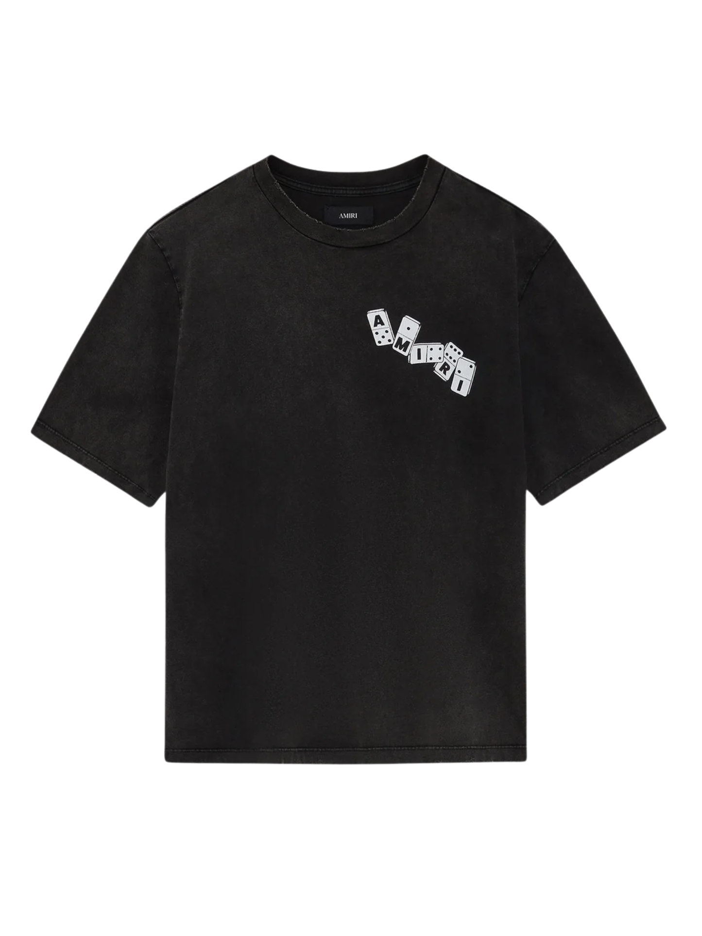 AMIRI Domino Graphic T-shirt Black - MAISONDEFASHION.COM