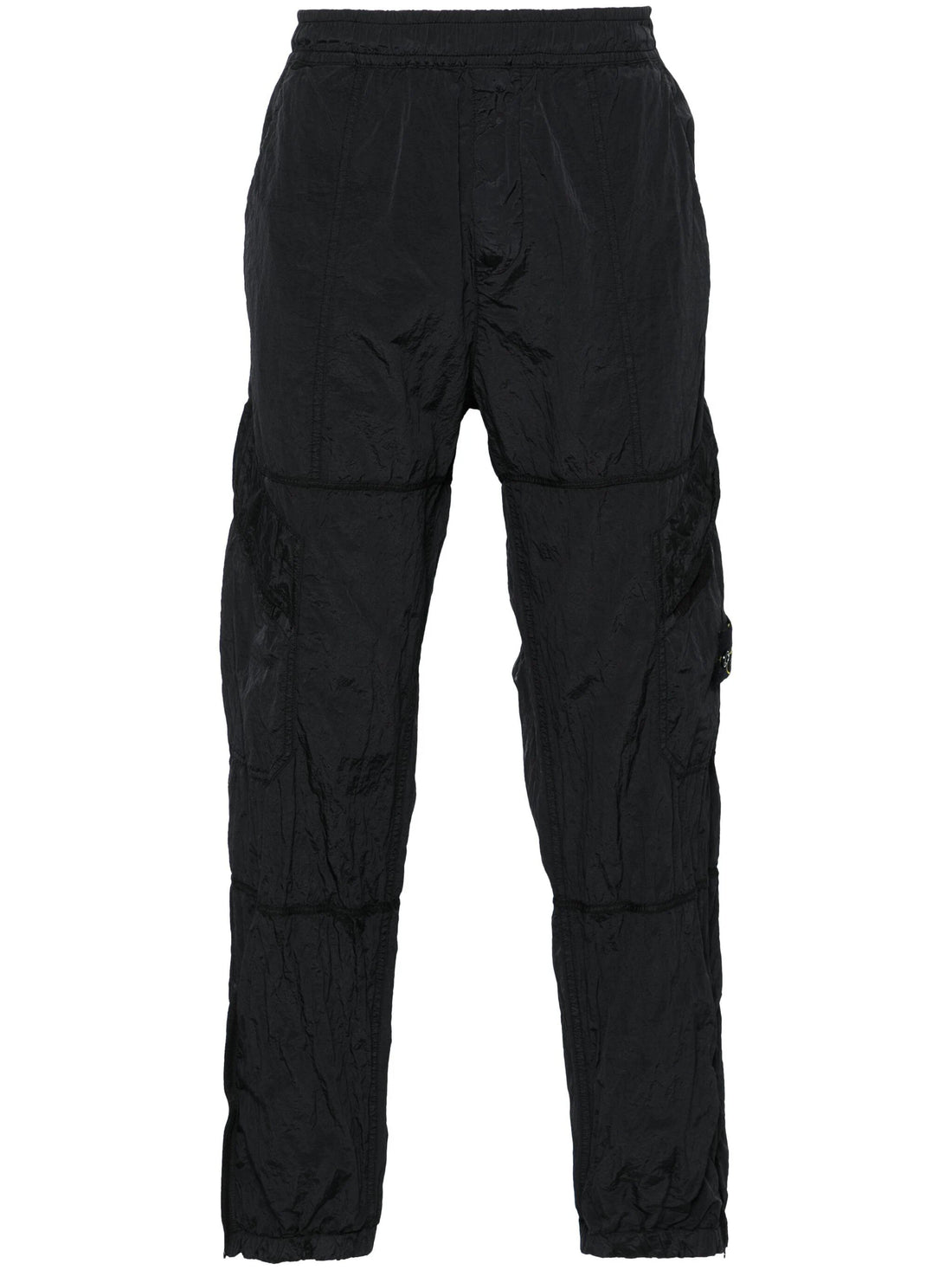 STONE ISLAND MEN Compass Badge Nylon Trousers Black - MAISONDEFASHION.COM