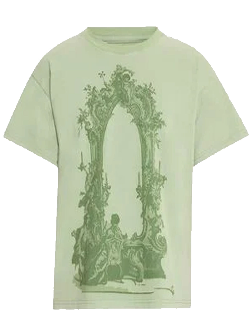 WHO DECIDES WAR ARC Mirror Print T-Shirt Olive