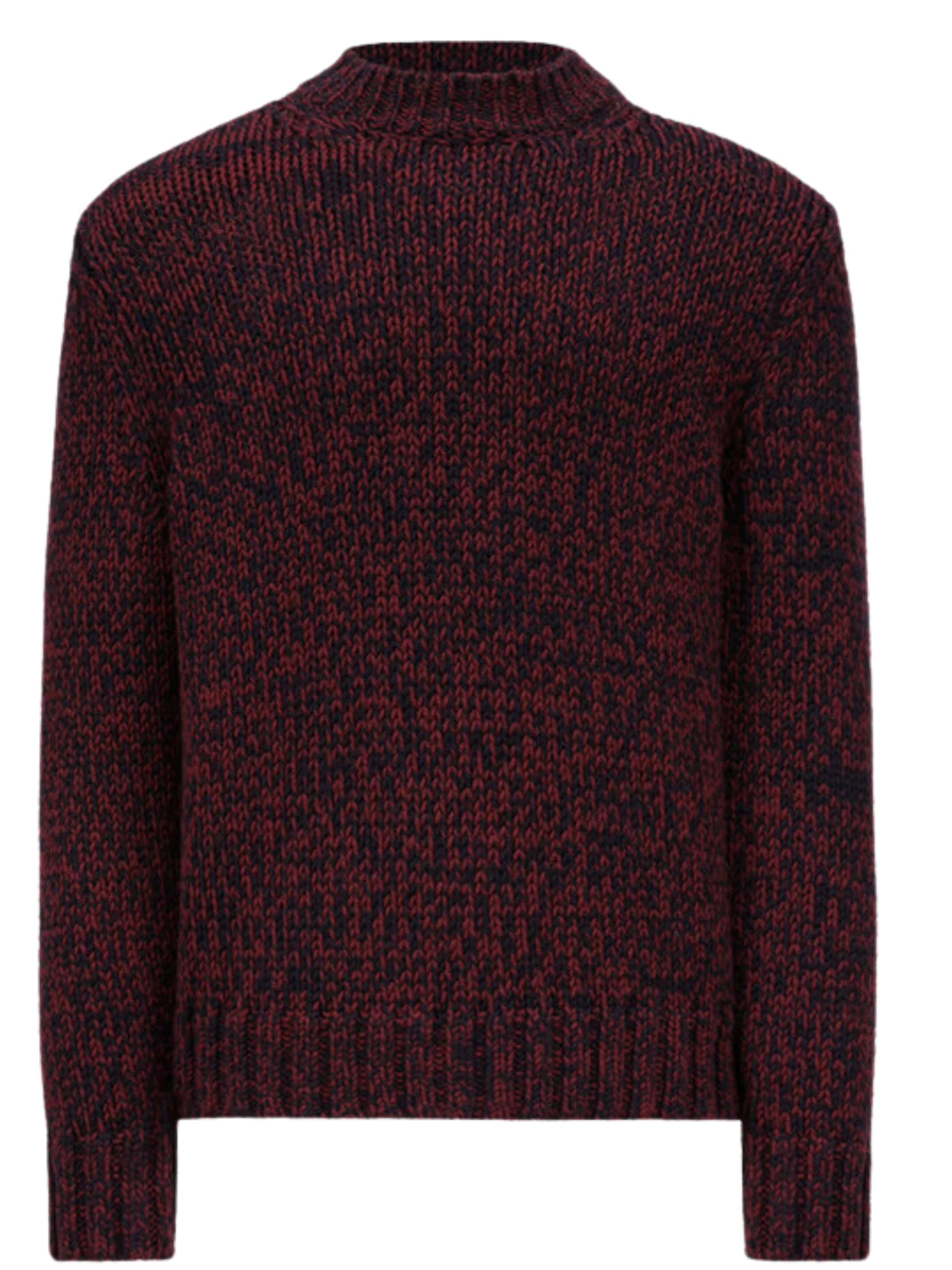 スウェット・トレーナー MONCLER Logo Patch Mouline Knitted Sweatshirt Blue/Red MONCLER Logo Patch Mouliné Knitted Sweatshirt Blue/Red