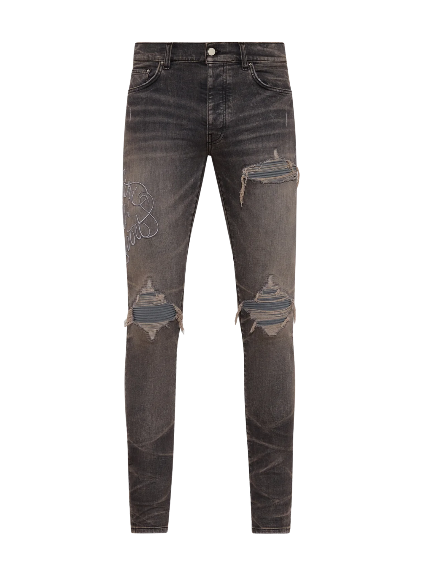AMIRI Hollywood MX1 Jeans Steel Grey - MAISONDEFASHION.COM