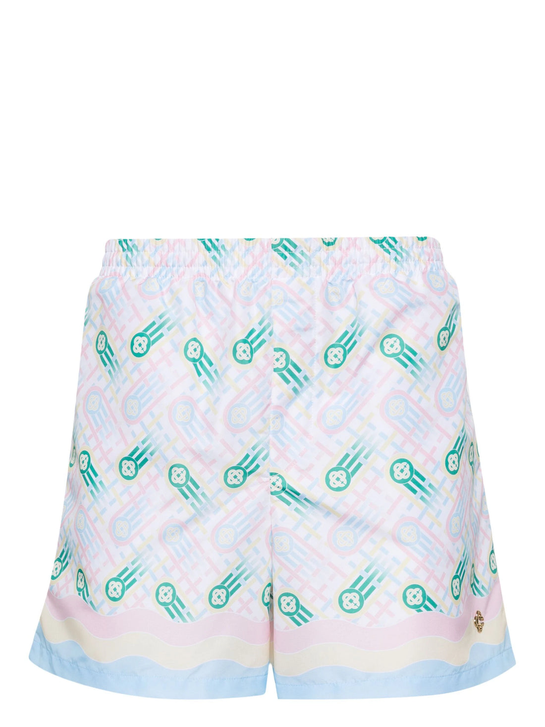CASABLANCA MEN Printed Swim-Shorts Ping Pong Monogram - MAISONDEFASHION.COM