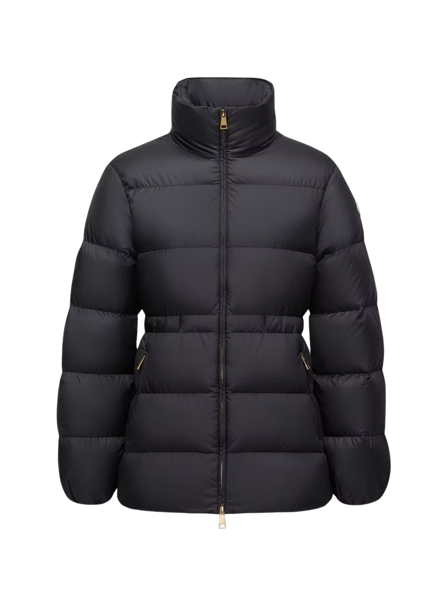 MONCLER WOMEN Brossette Zip-Up Puffer Jacket Black - MAISONDEFASHION.COM