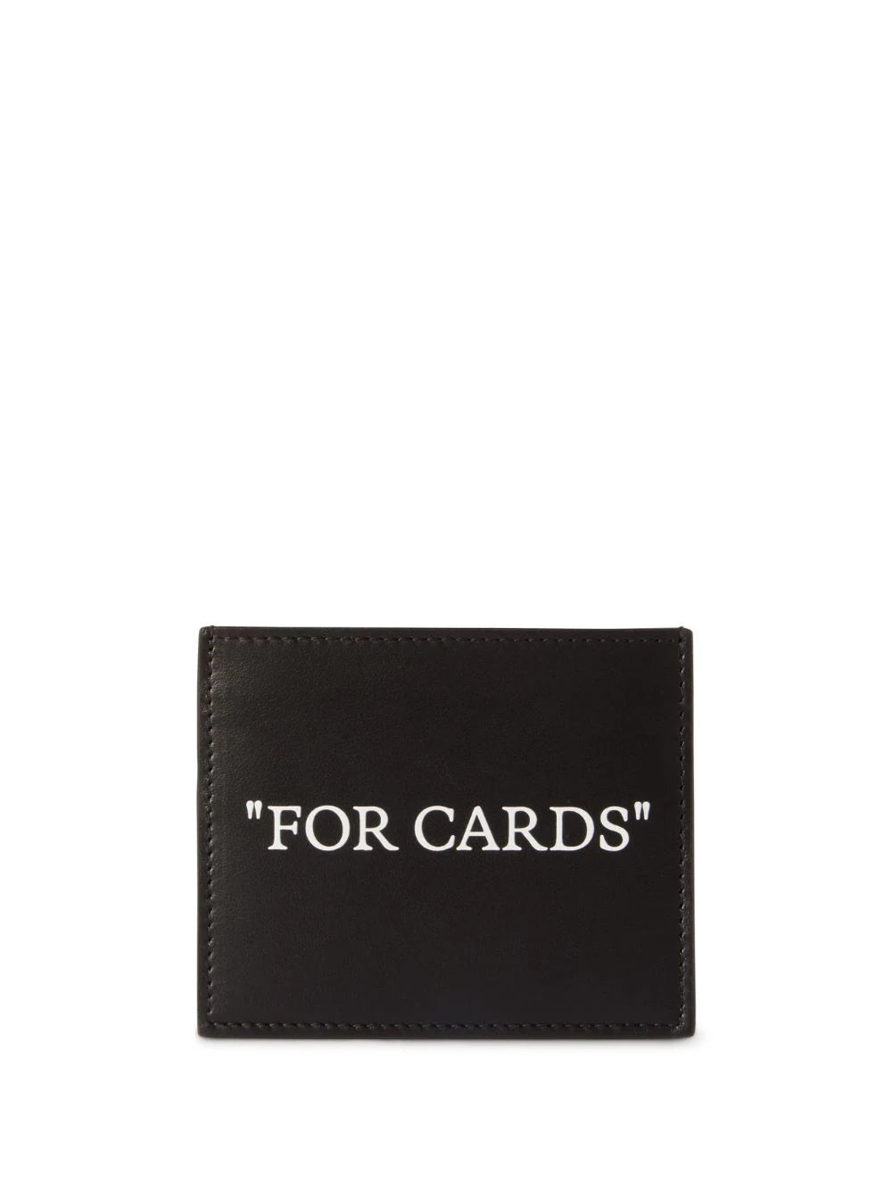 OFF-WHITE MEN "For Cards" Bookish Card Holder Black/White - MAISONDEFASHION.COM