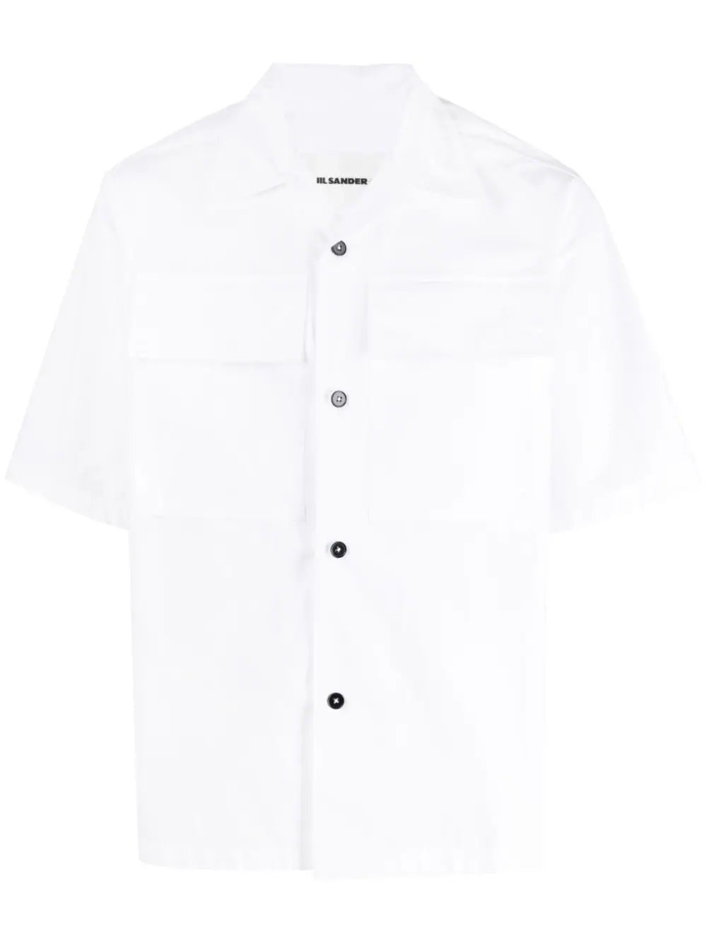 JIL SANDER MEN Flap Pocket Cotton Shirt White - MAISONDEFASHION.COM