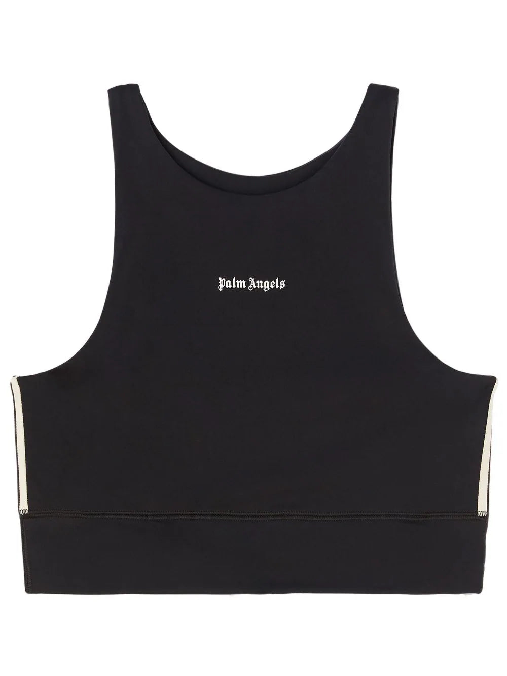 PALM ANGELS WOMEN New Classic Training Top Black/White - MAISONDEFASHION.COM