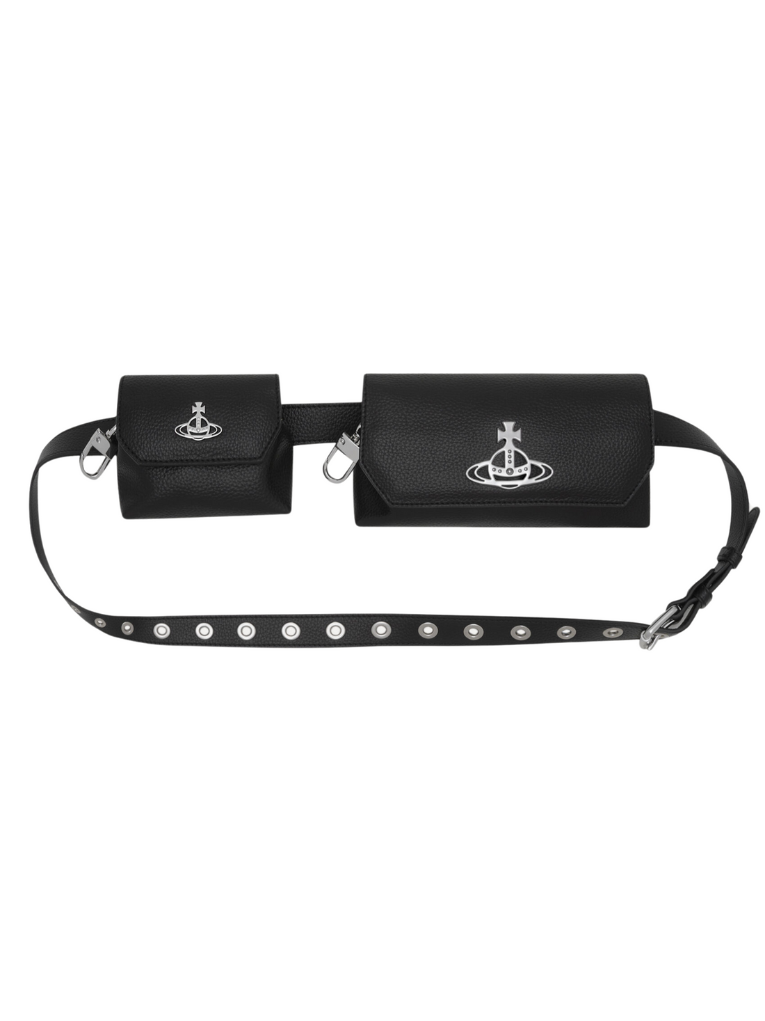 VIVIENNE WESTWOOD Multi Pouch Belt Black - MAISONDEFASHION.COM