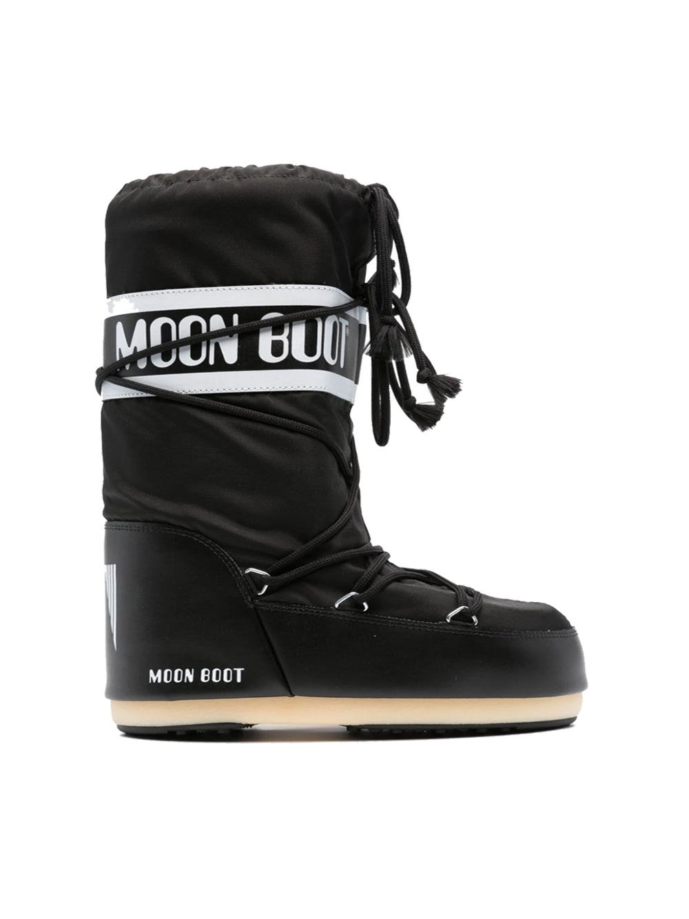 MOON BOOT KIDS Icon Nylon Boots Black - MAISONDEFASHION.COM