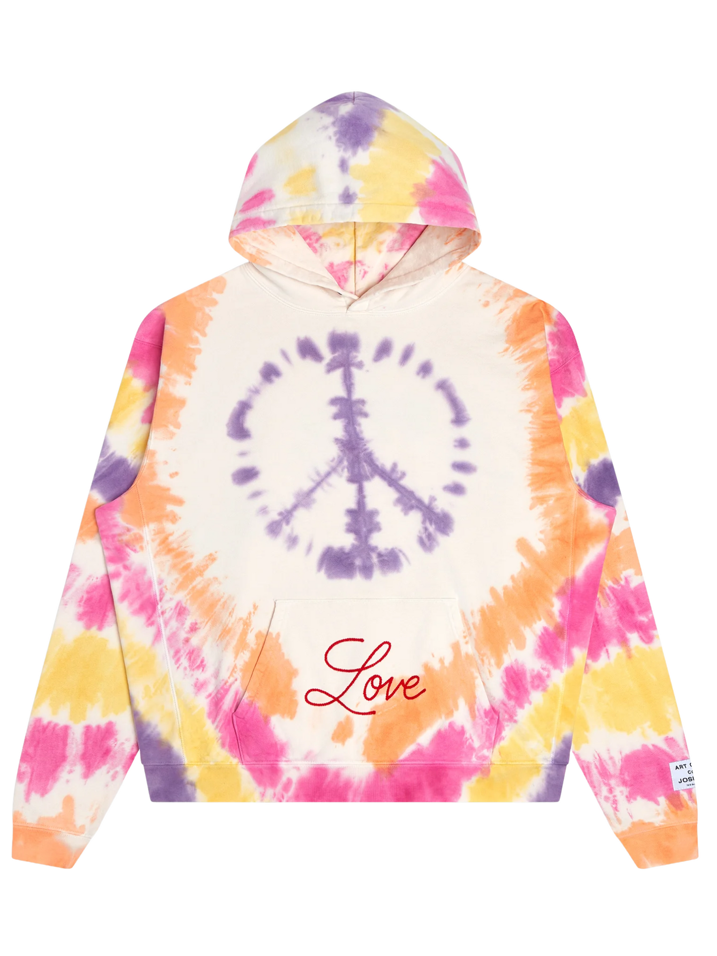 GALLERY DEPT. Peace Love Hoodie Tie Dye/Multicolour - MAISONDEFASHION.COM