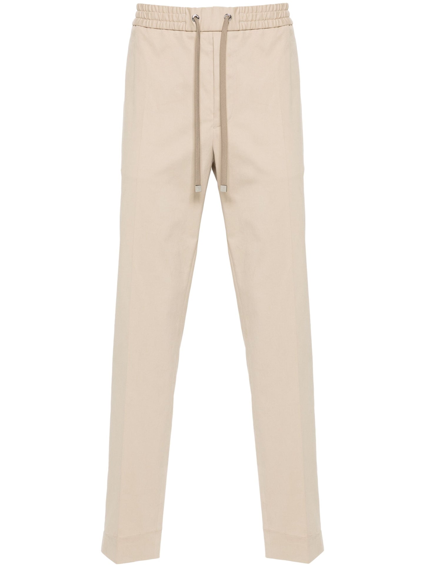 MONCLER Straight Leg Trousers Beige - MAISONDEFASHION.COM