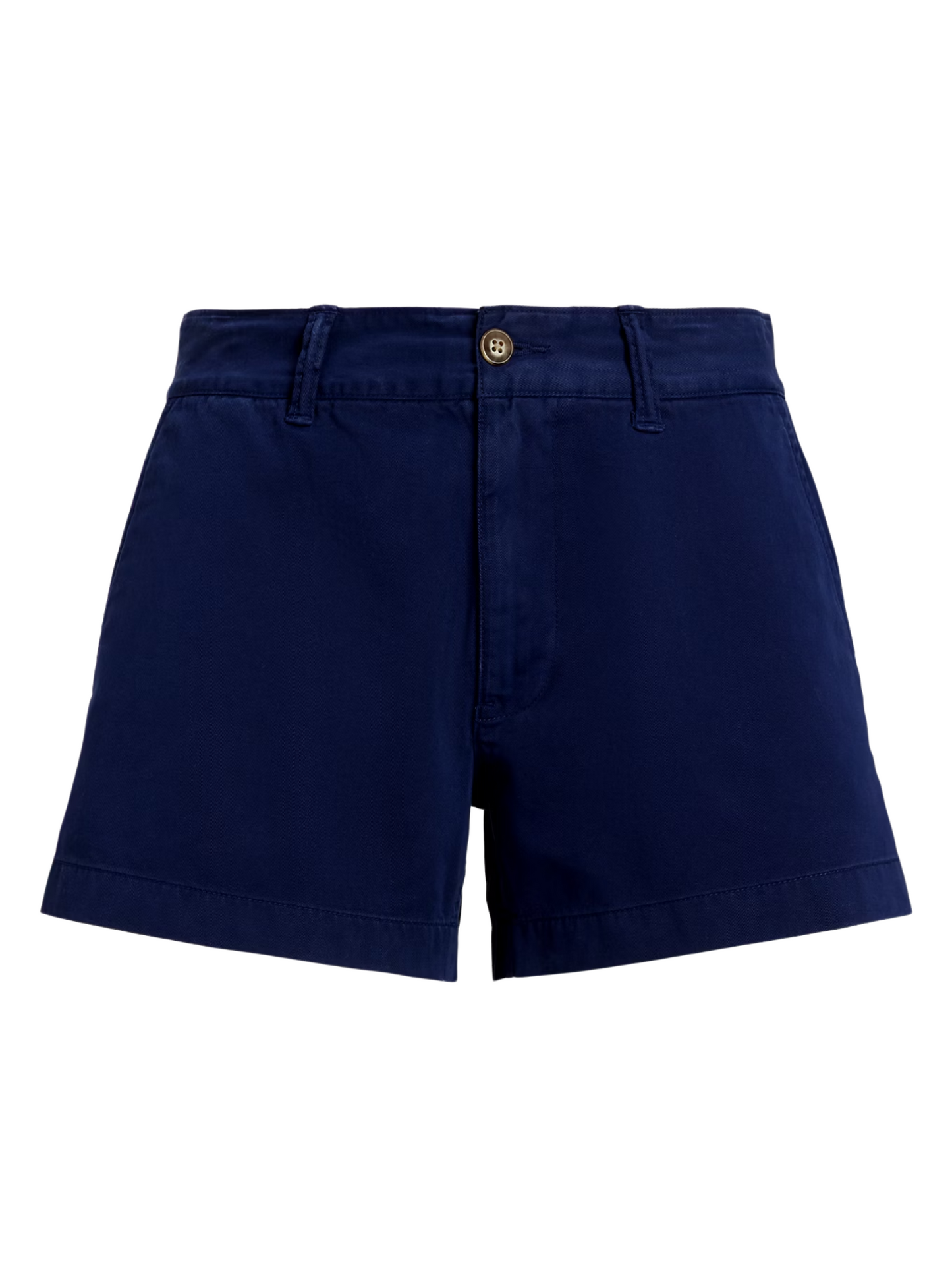 RALPH LAUREN WOMEN Cotton Chino Short Navy - MAISONDEFASHION.COM