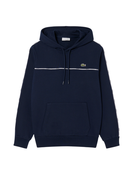 LACOSTE Classic Fit Logo Stripe Sweatshirt Midnight Blue
