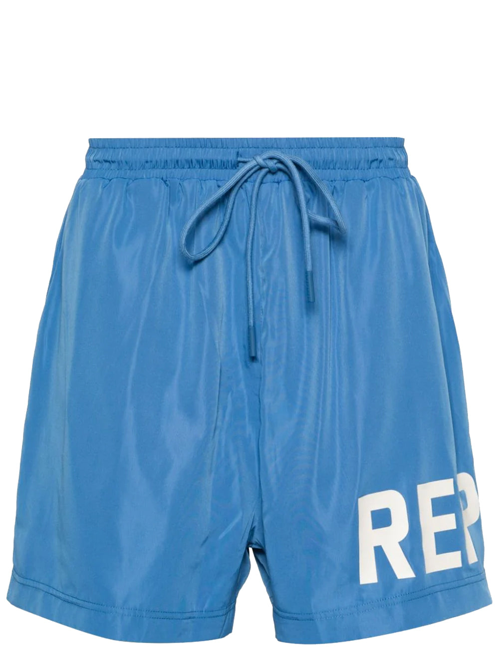 REPRESENT Logo Print Drawstring Swim Shorts Sky Blue