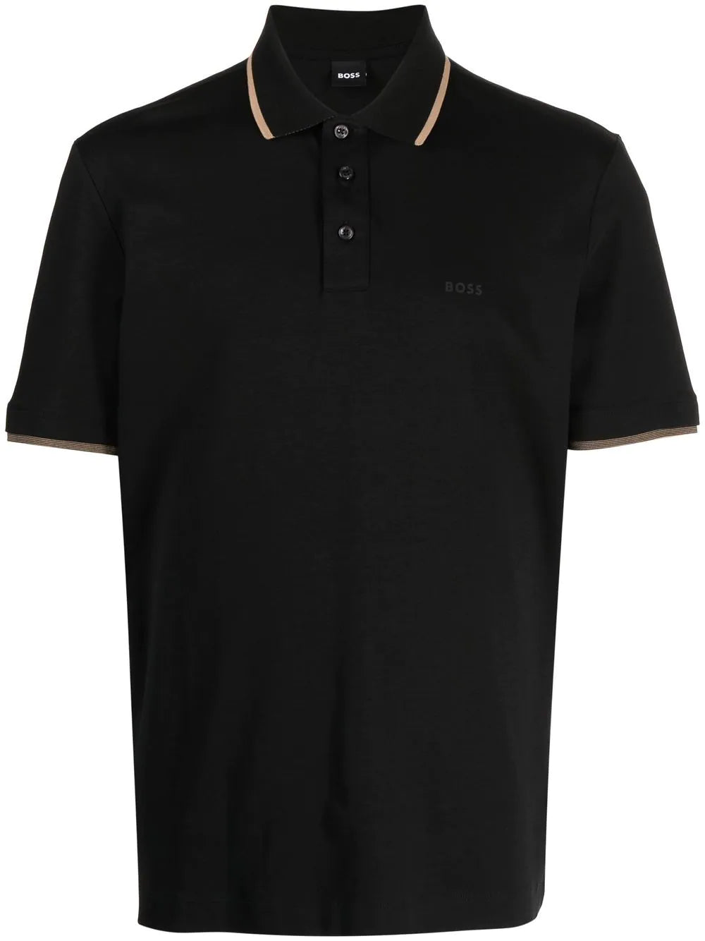 BOSS Parlay Polo Shirt Black - MAISONDEFASHION.COM