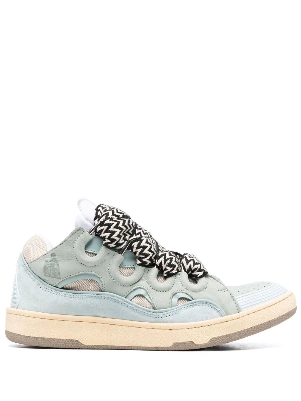 LANVIN Curb Sneakers Pale Blue - MAISONDEFASHION.COM