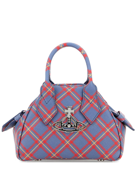 【Vivienne Westwood】Yasmine BLUE/ORANGE チェック柄 バッグ Yasmine Mini Bag in BLUE-ORANGE-TARTAN | Vivienne Westwood®