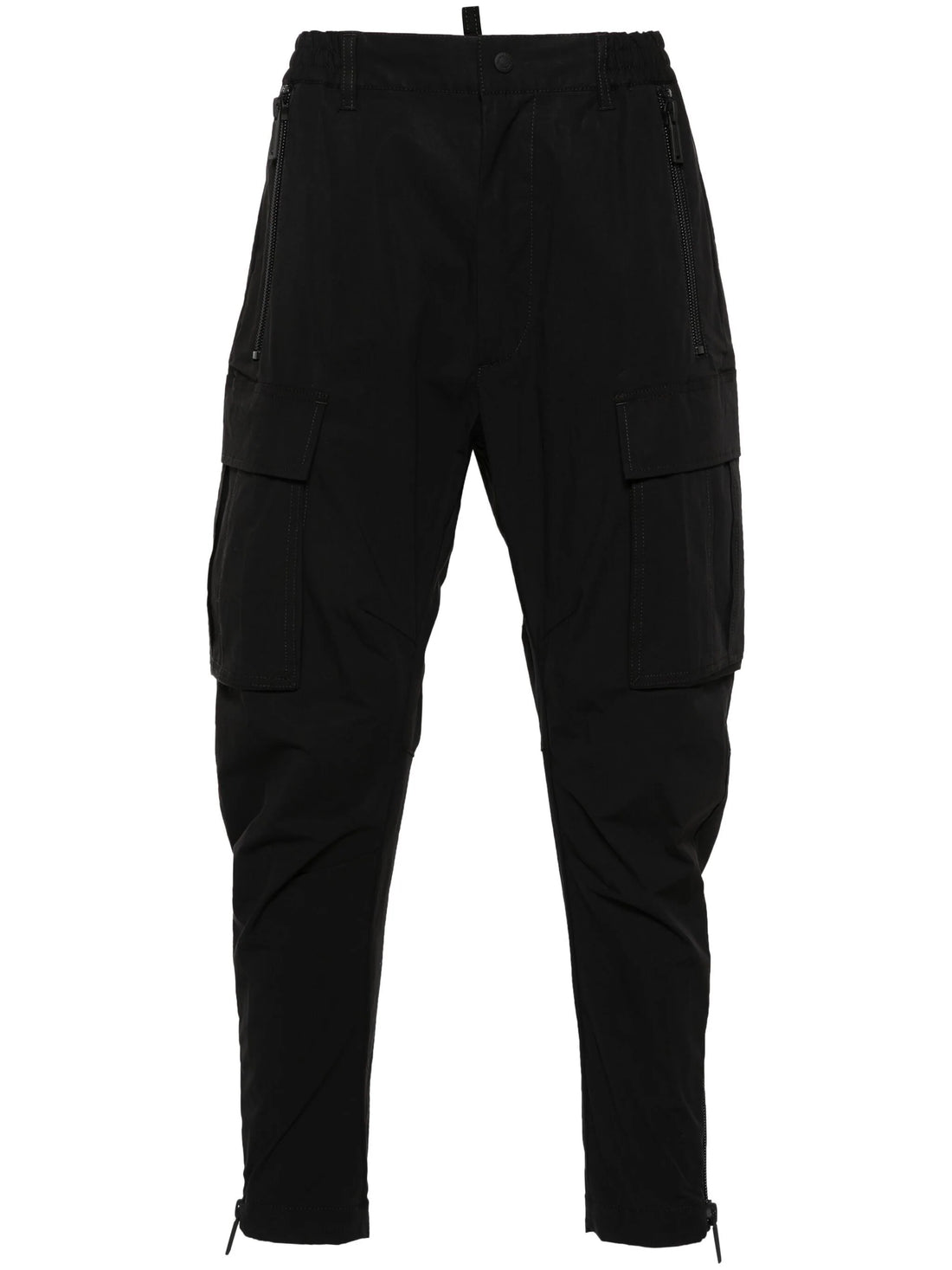 DSQUARED2 D2 Sexy Tapered Cargo Pants Black - MAISONDEFASHION.COM