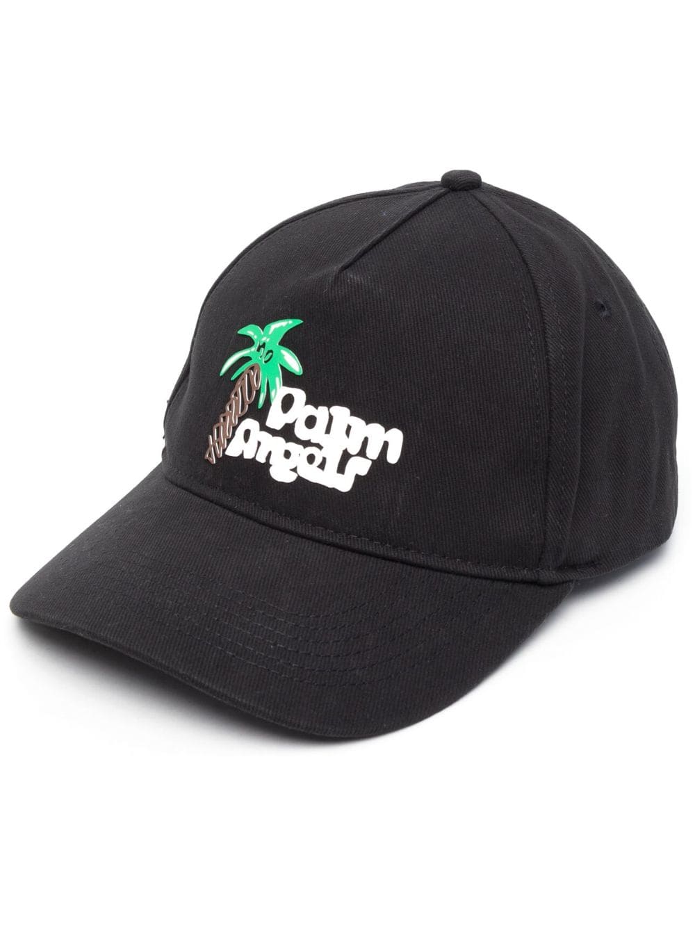 PALM ANGELS MEN "Sketchy" Cap Black/White - MAISONDEFASHION.COM