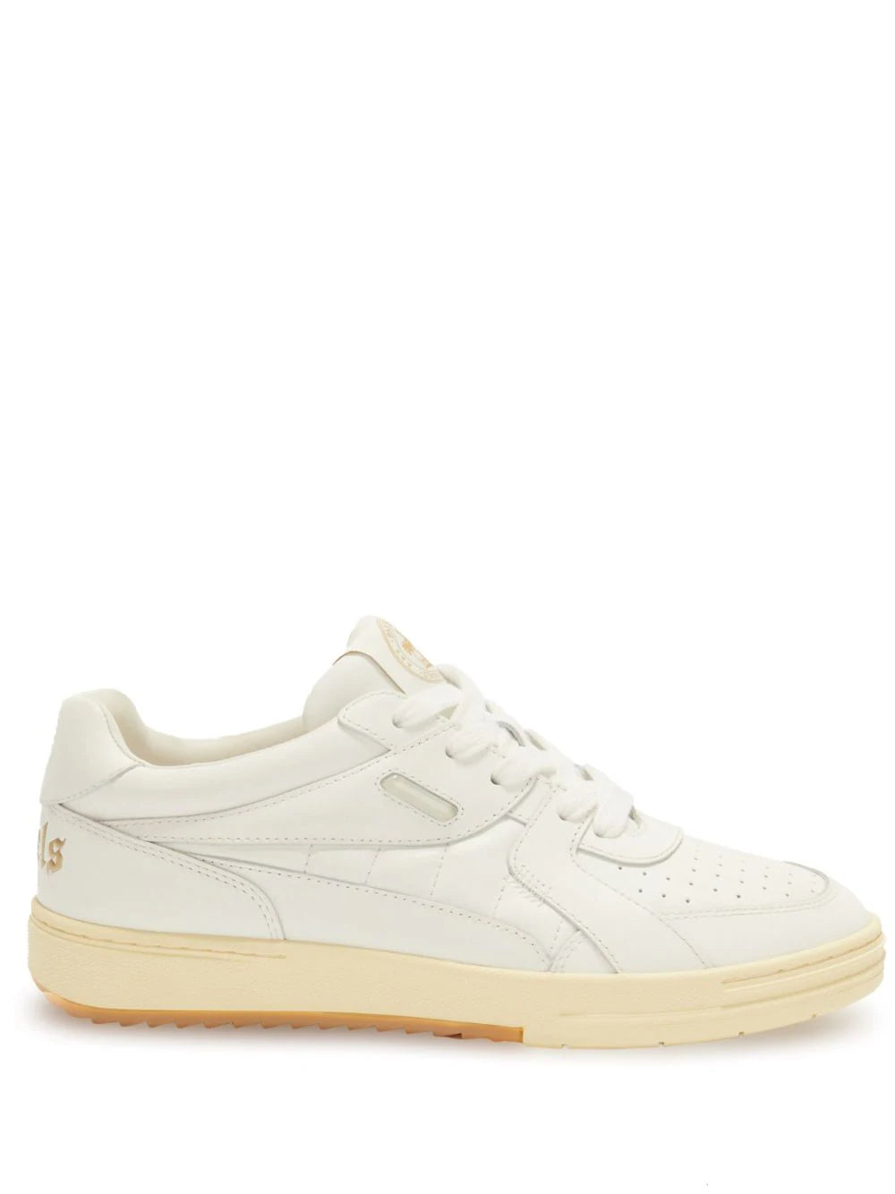 PALM ANGELS MEN Palm University Monotone Sneakers White - MAISONDEFASHION.COM