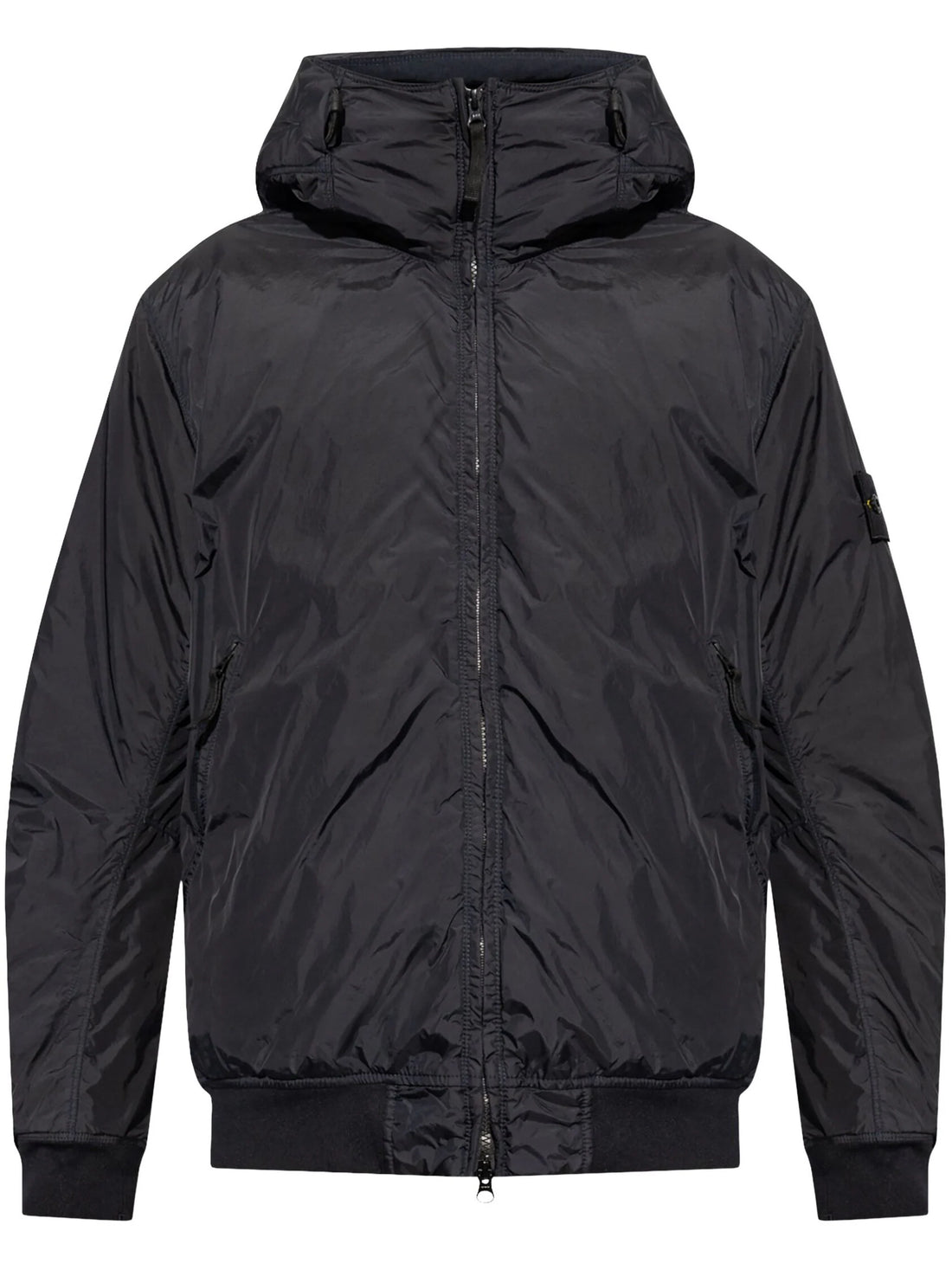 STONE ISLAND Compass Badge Hooded Windbreaker Navy