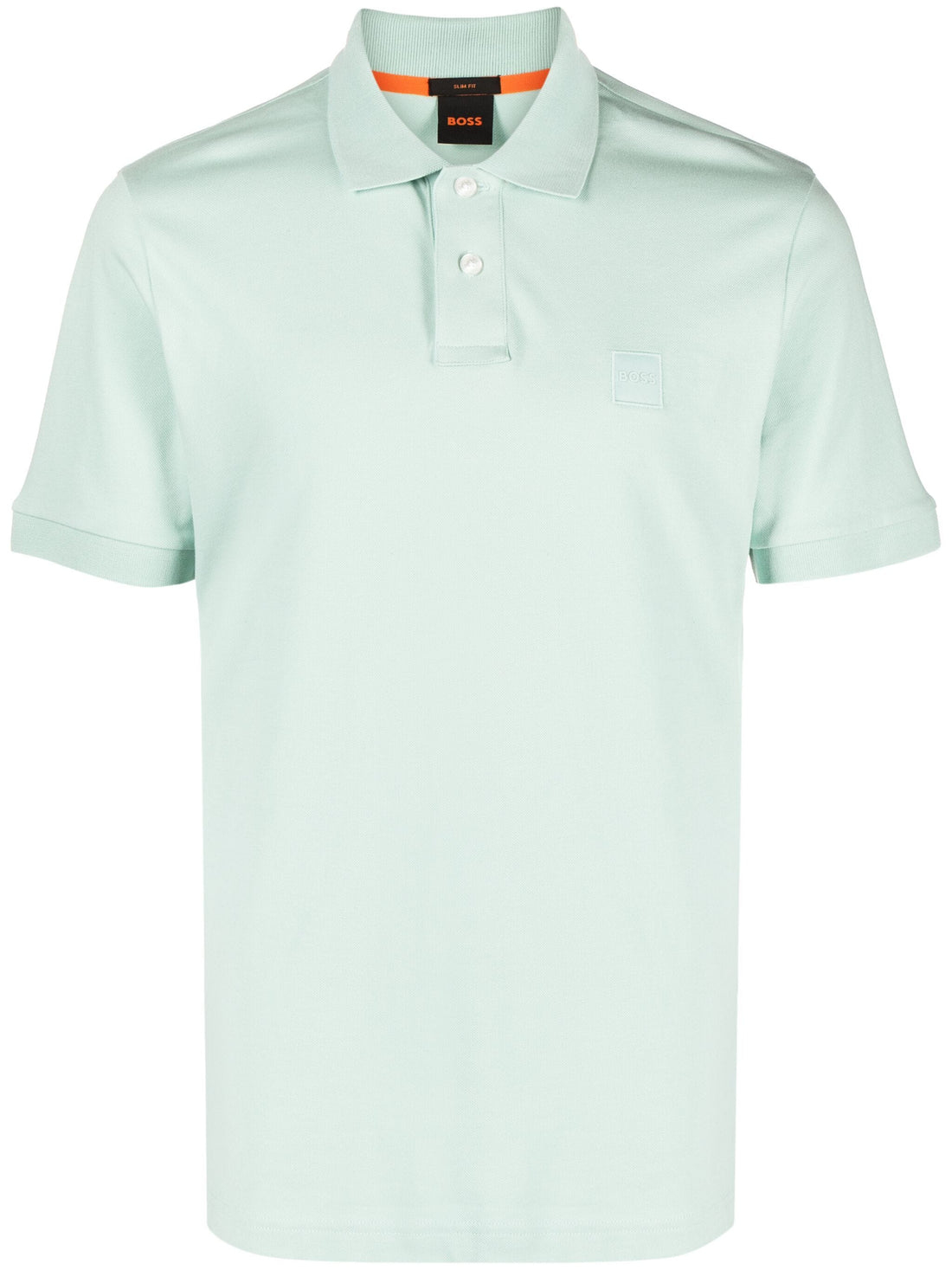 BOSS MEN Passenger Logo Patch Pique Polo Shirt Turquoise - MAISONDEFASHION.COM
