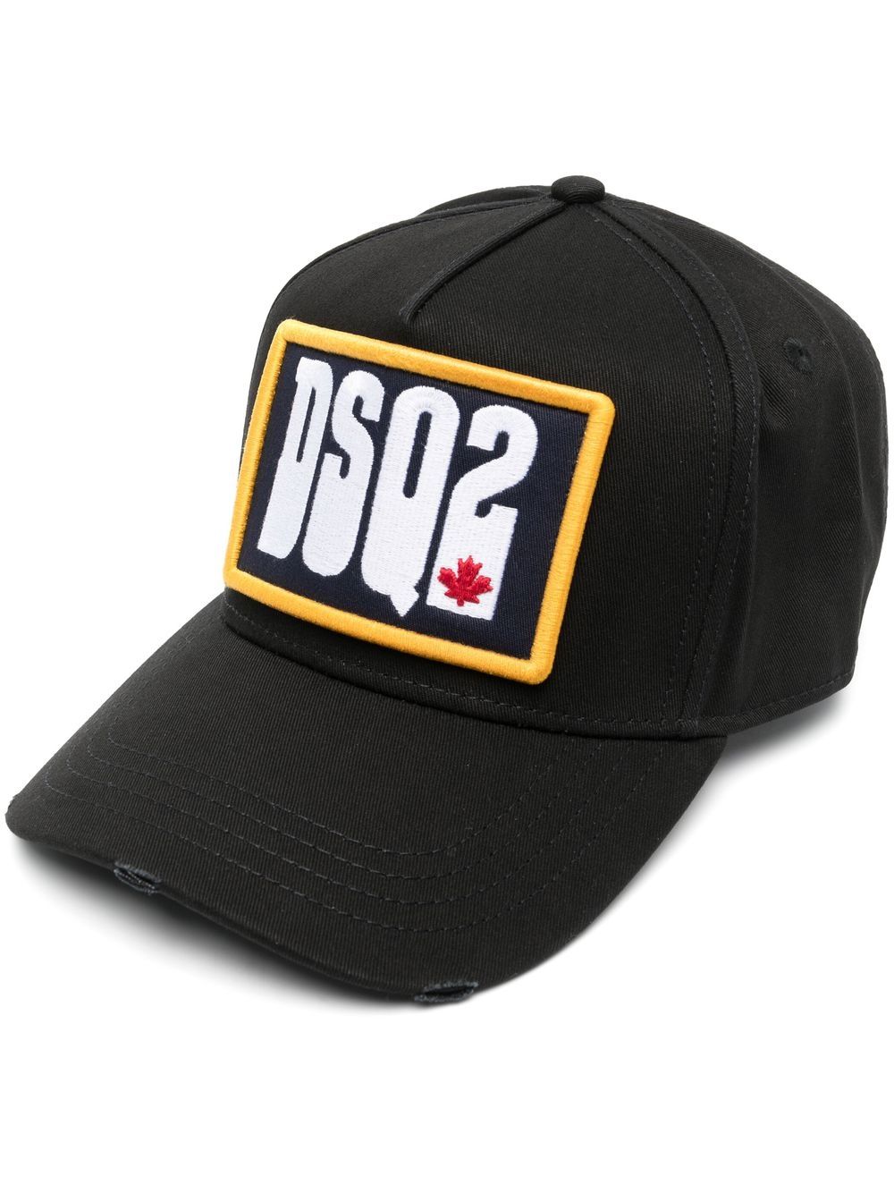 DSQUARED2 D2 Logo Baseball Cap Black - MAISONDEFASHION.COM